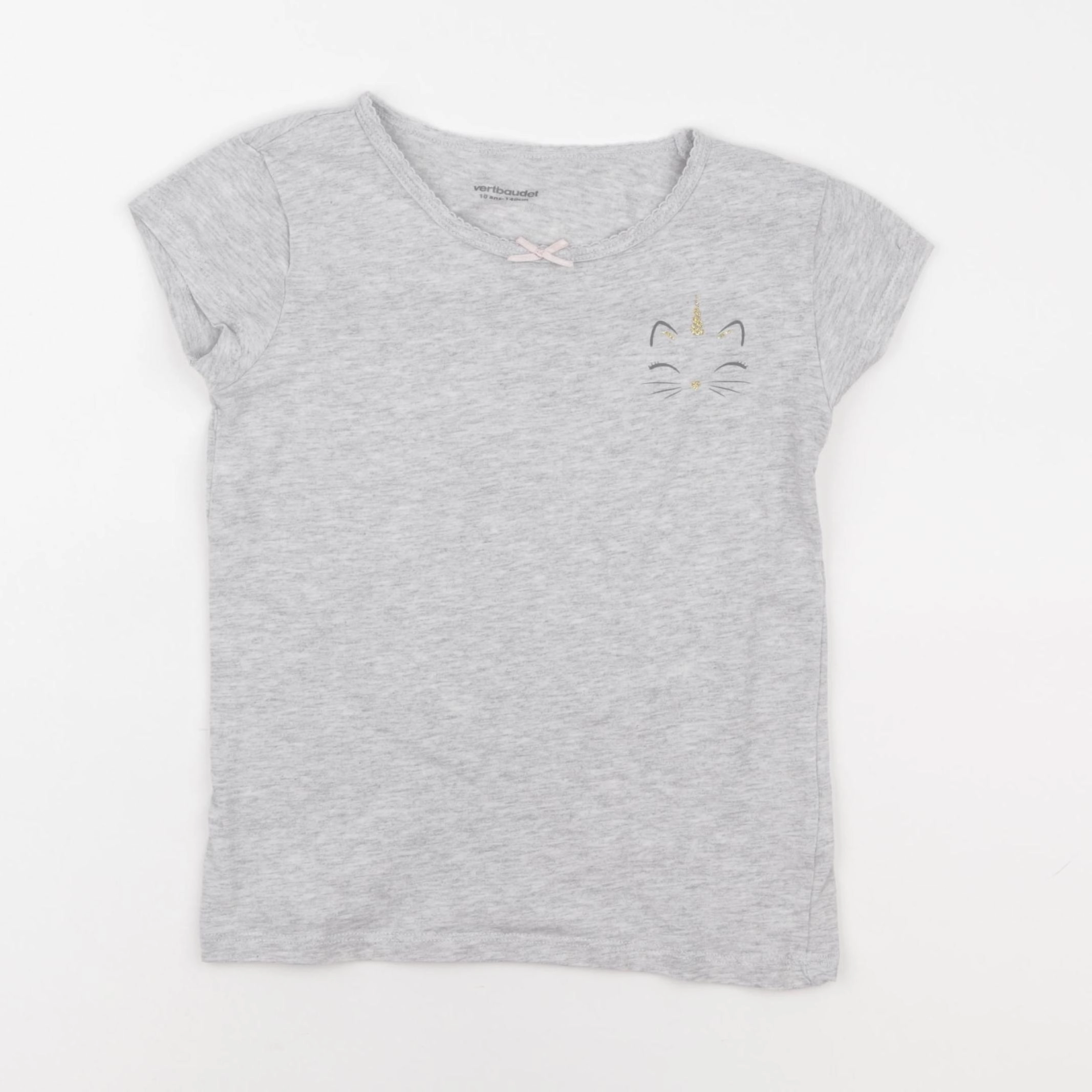 Vertbaudet - maillot de corps gris - 10 ans