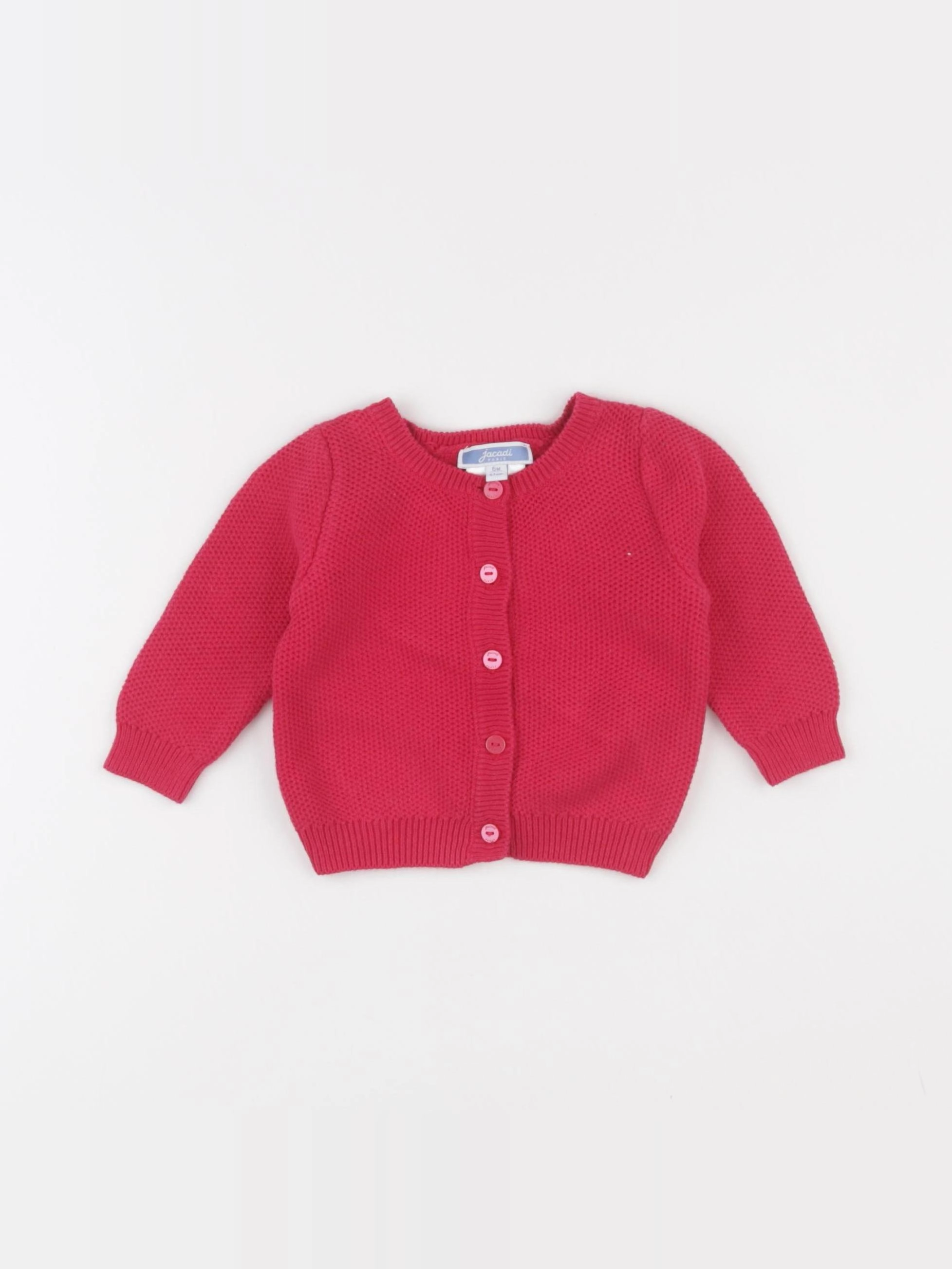 Jacadi - gilet rose - 6 mois