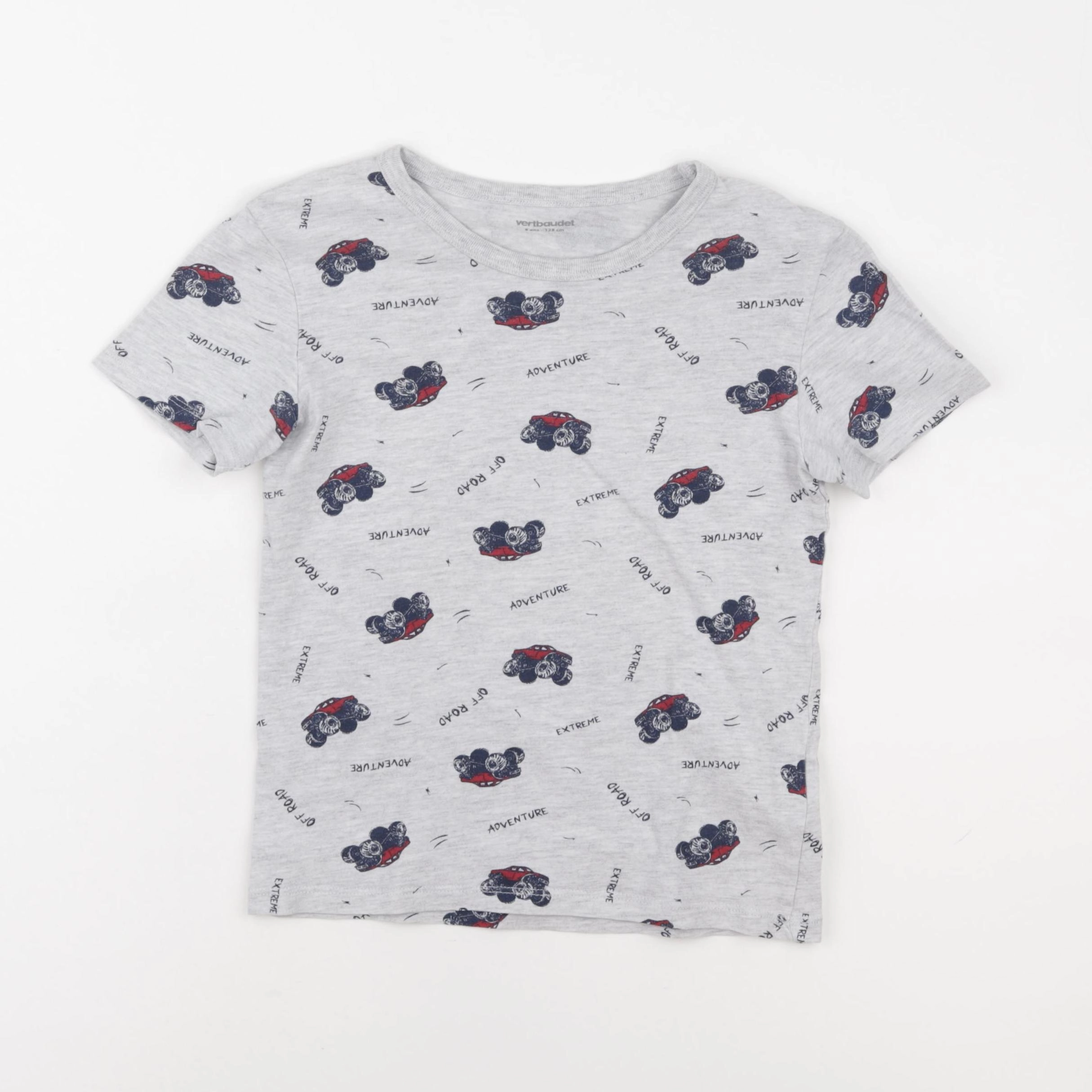 Vertbaudet - tee-shirt gris - 8 ans