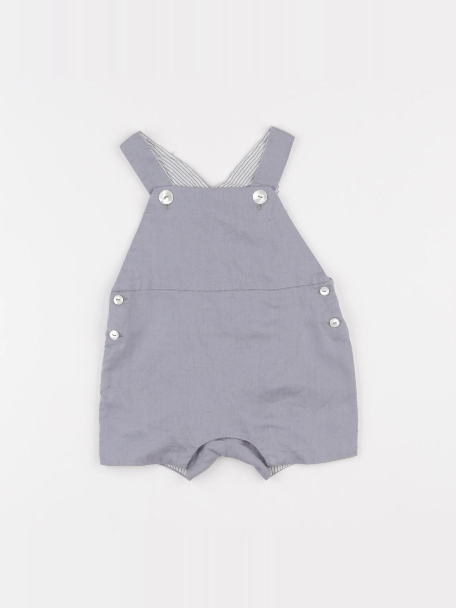 Jacadi - salopette doublé gris - 6 mois