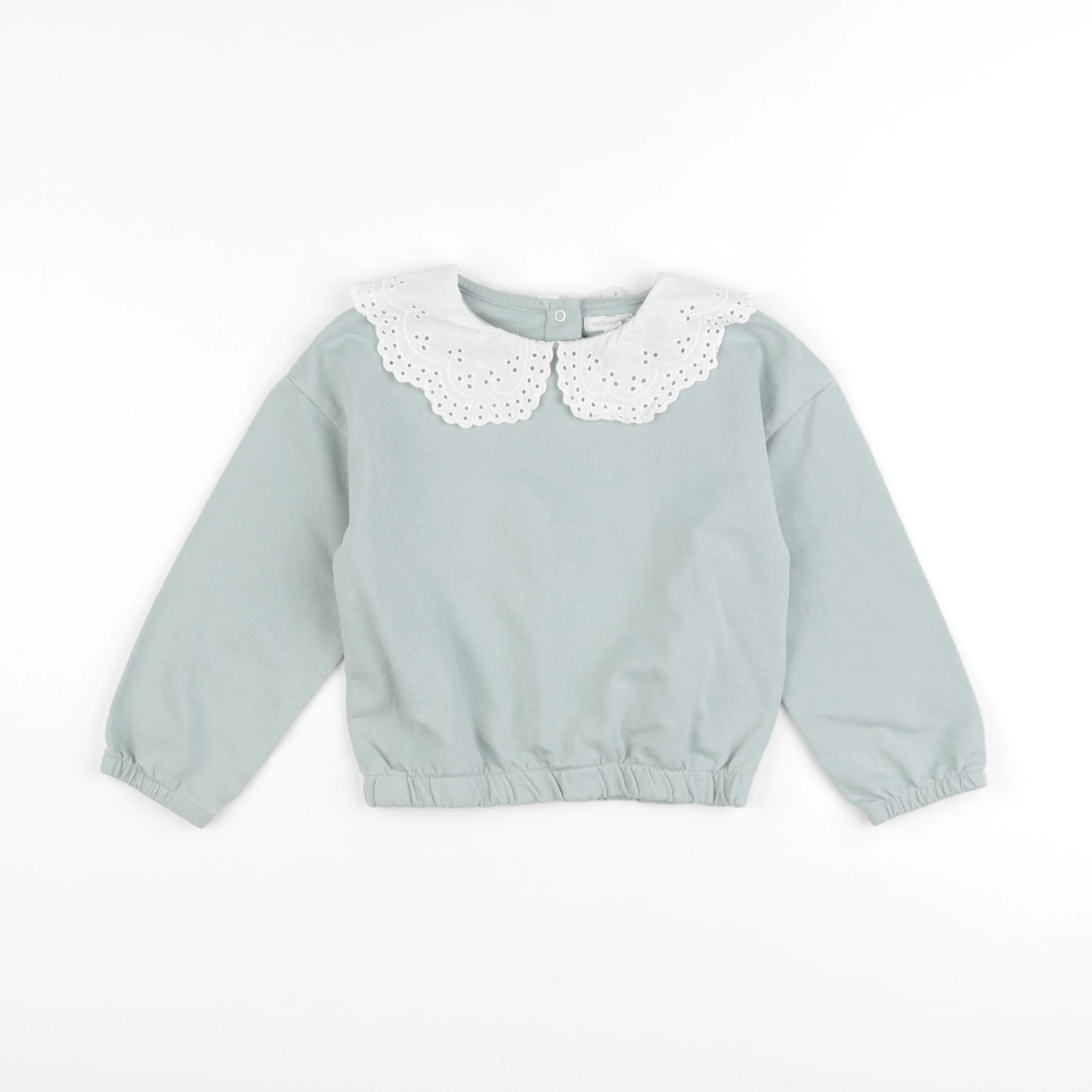 Vertbaudet - sweat vert - 36 mois