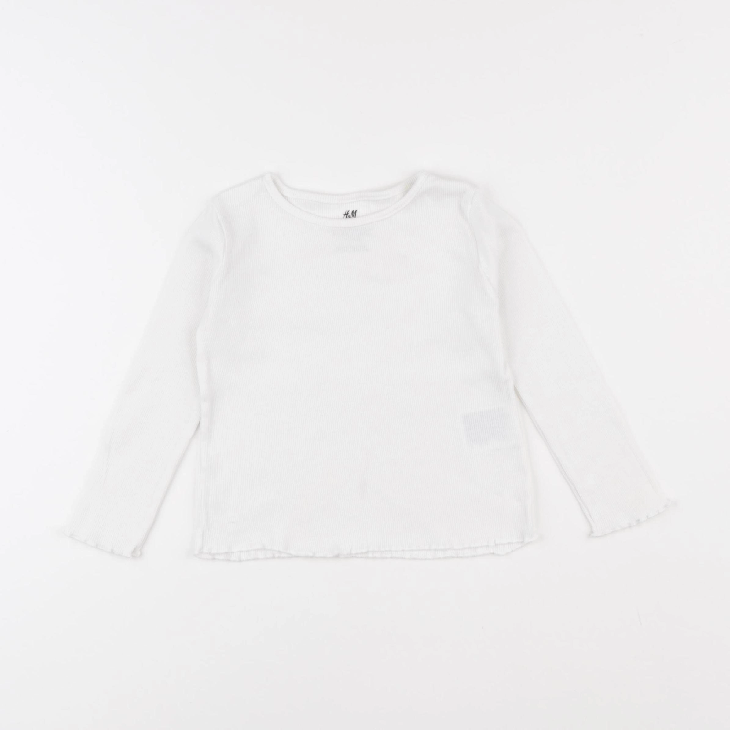 H&M - tee-shirt blanc - 18/24 mois
