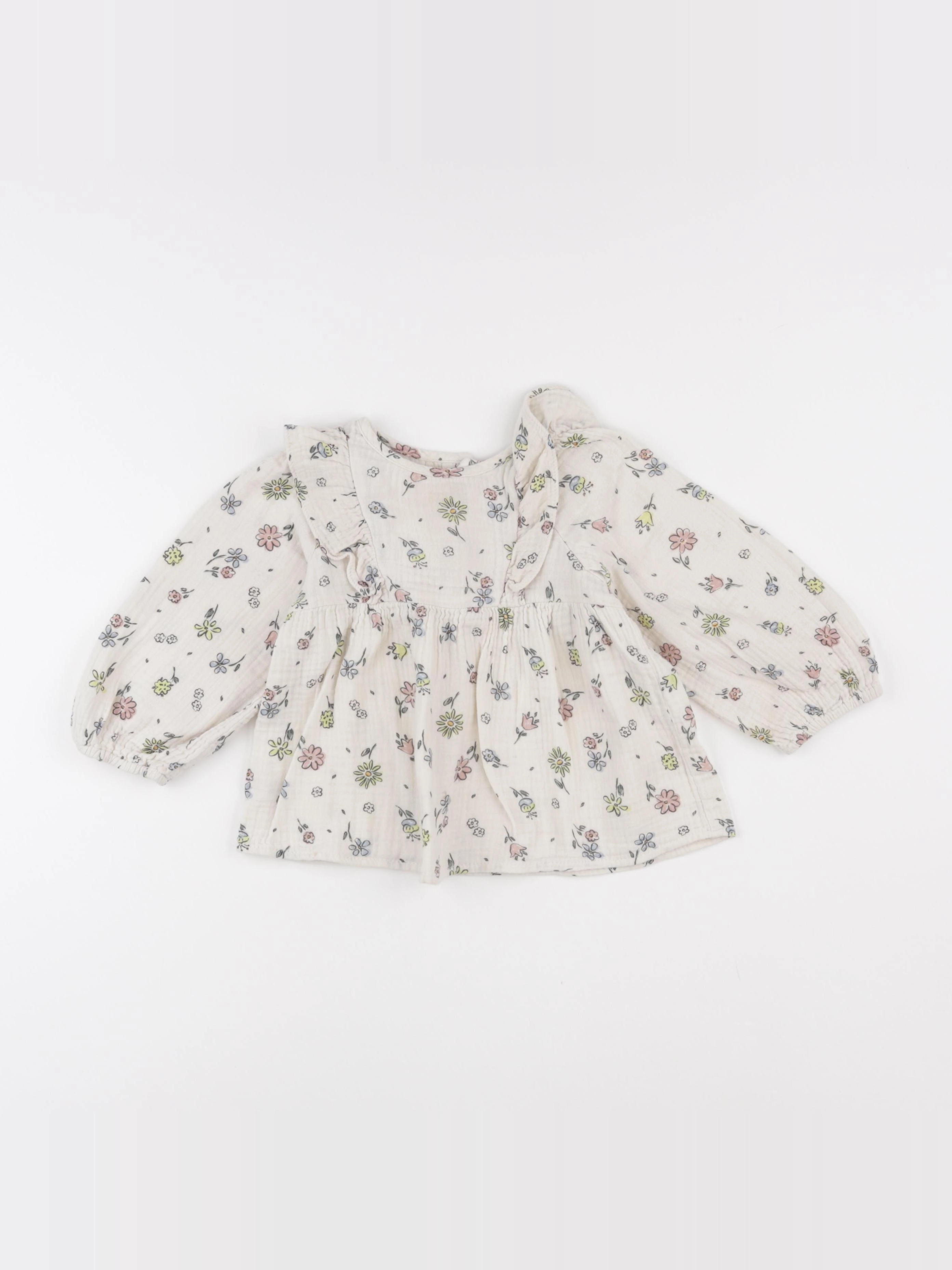 Zara - blouse blanc - 2/3 ans