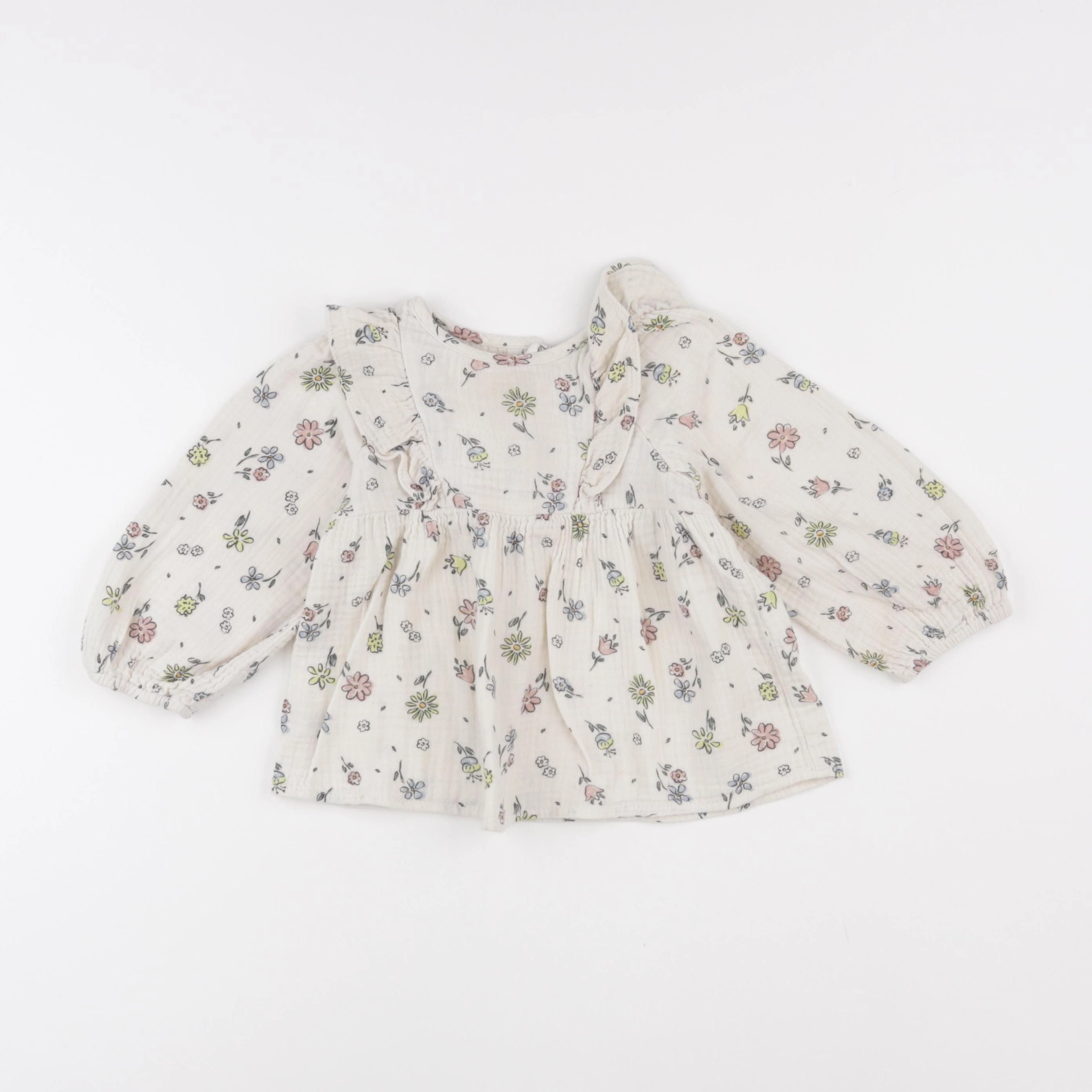 Zara - blouse blanc - 2/3 ans