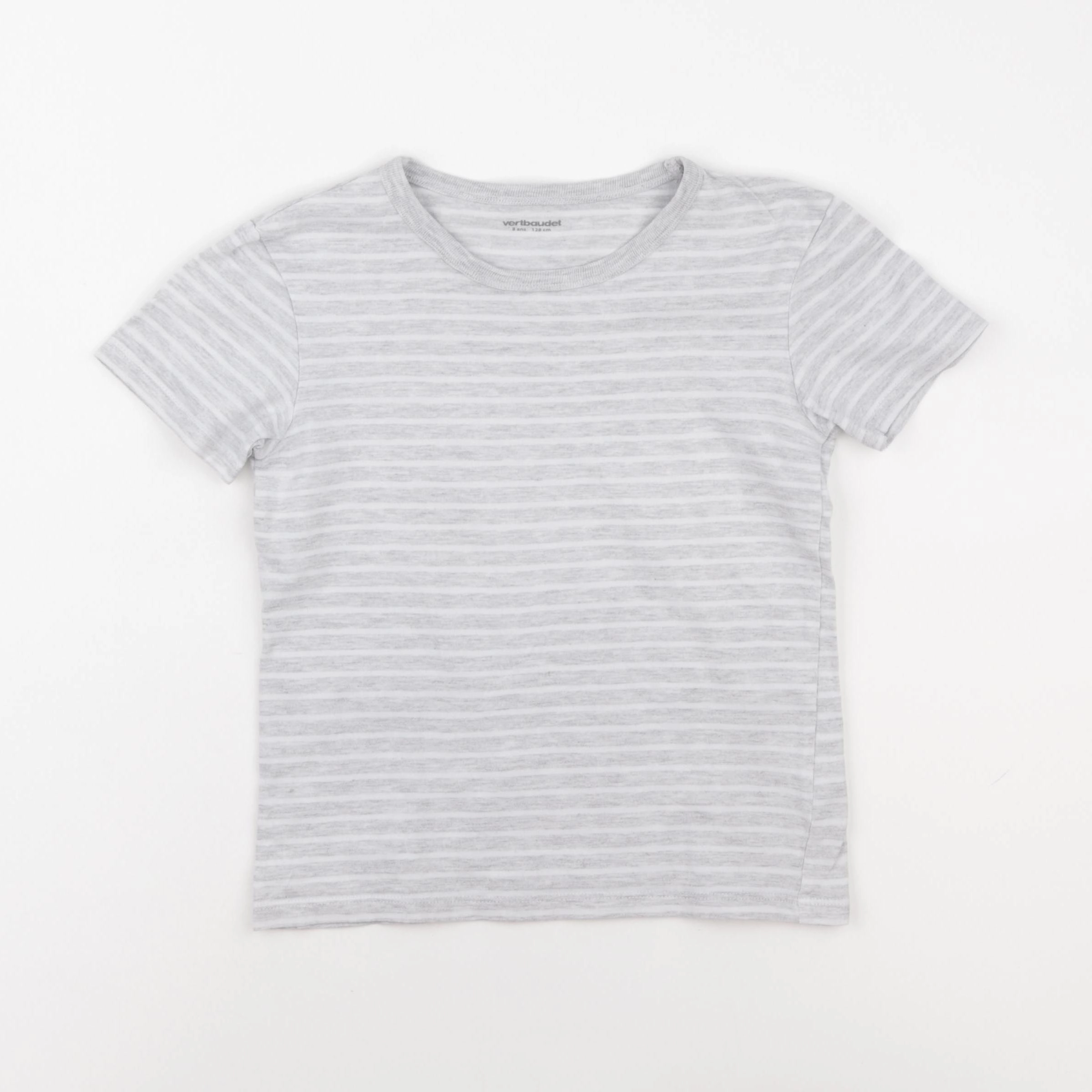 Vertbaudet - tee-shirt gris - 8 ans
