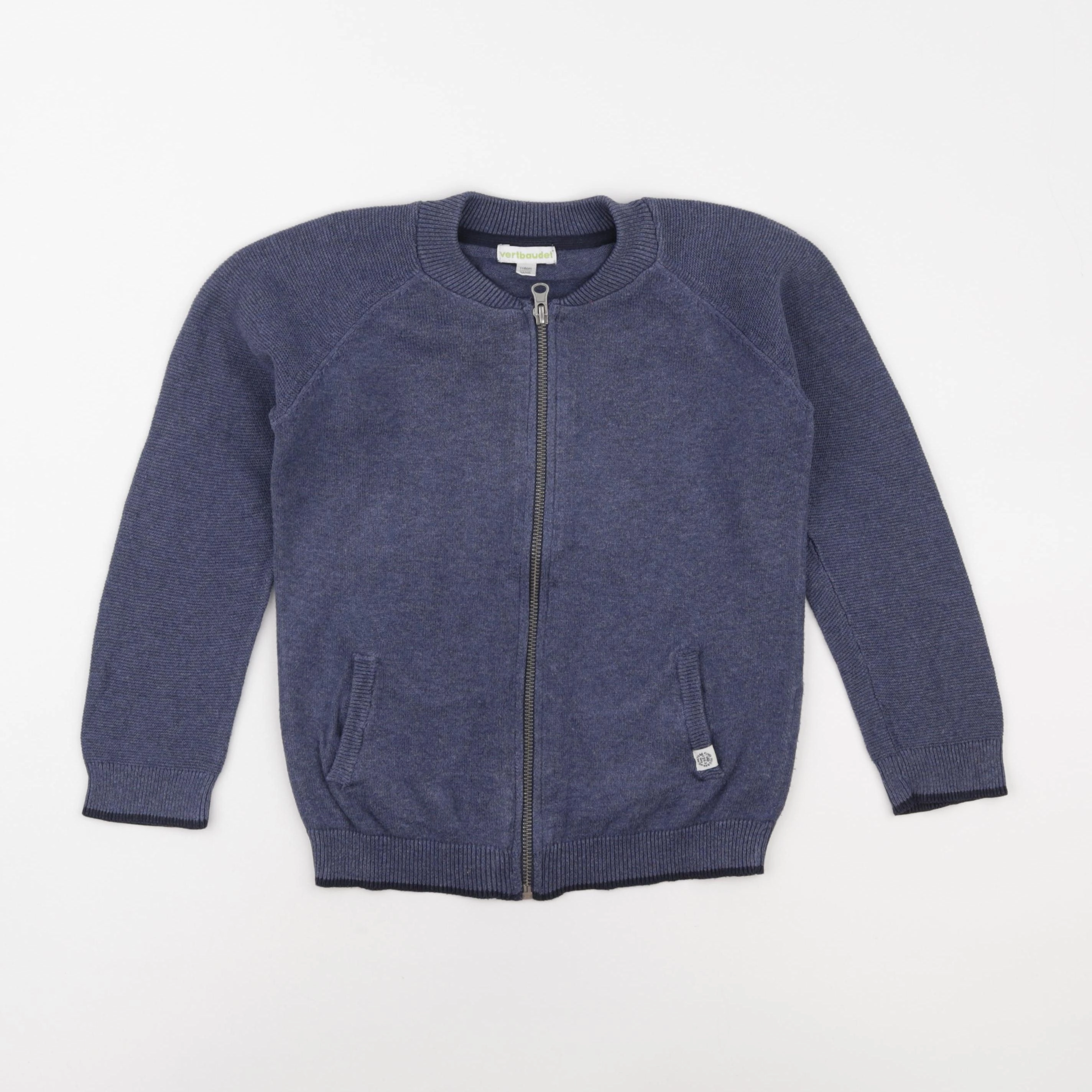 Vertbaudet - gilet bleu - 6 ans