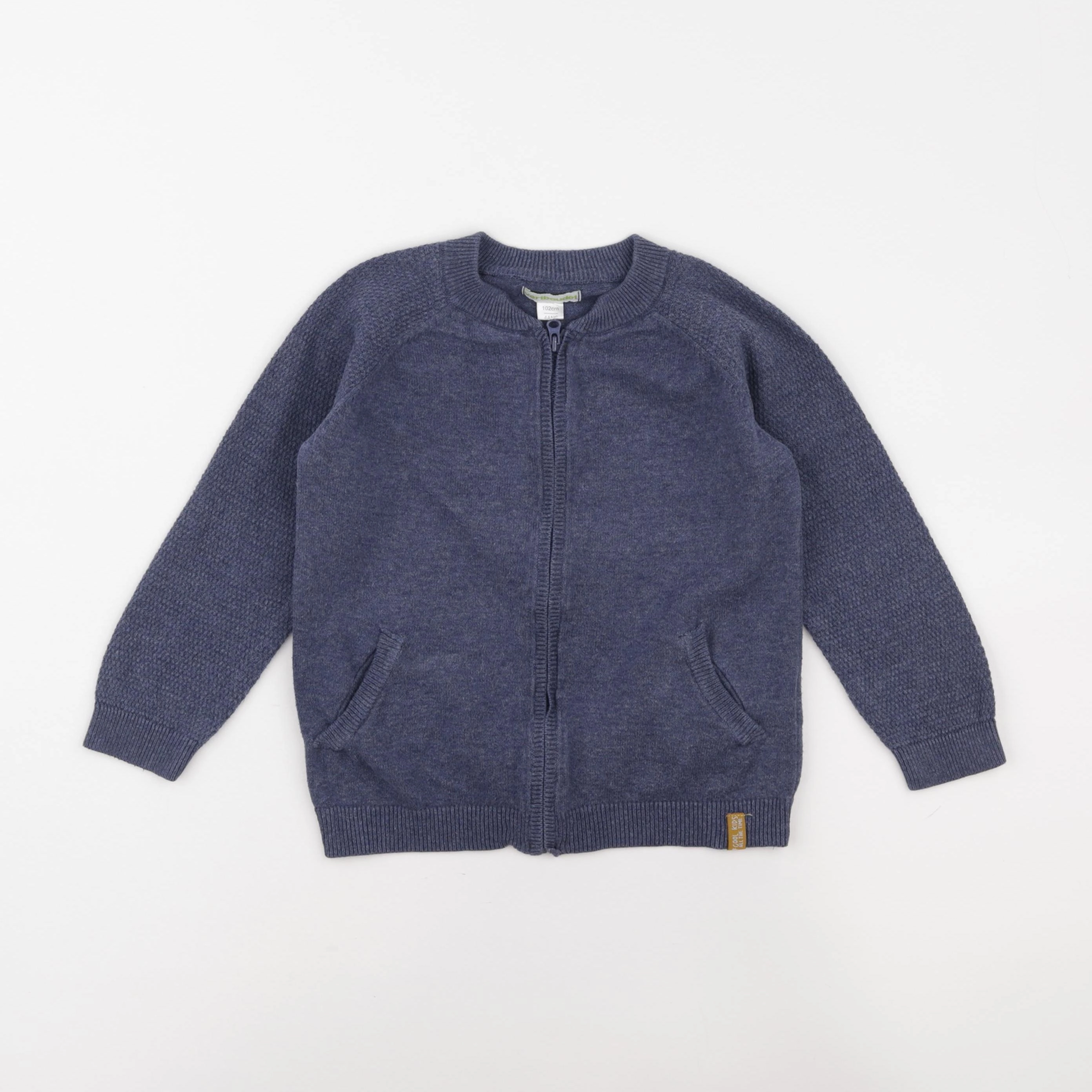 Vertbaudet - gilet bleu - 4 ans
