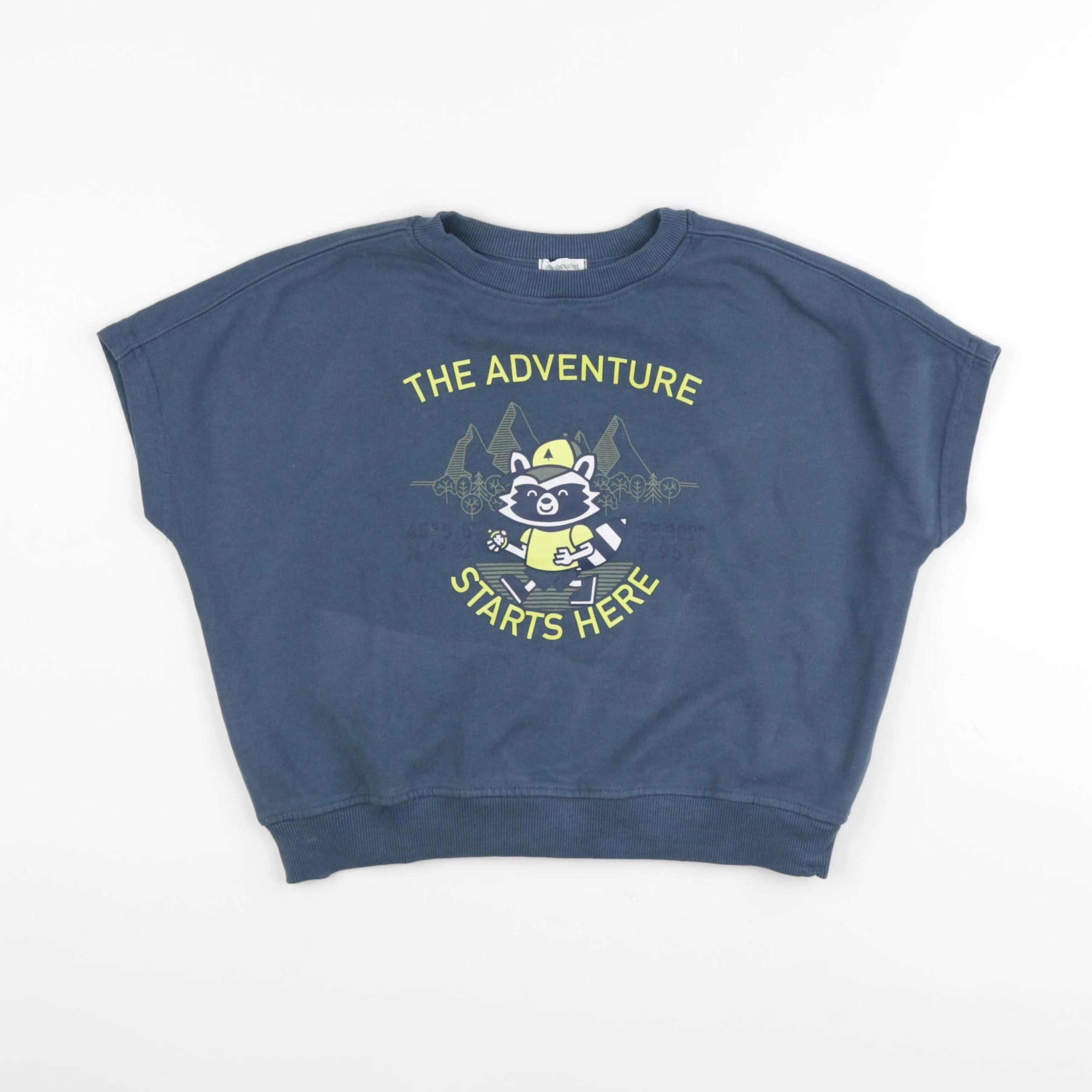 Vertbaudet - tee-shirt bleu - 8 ans