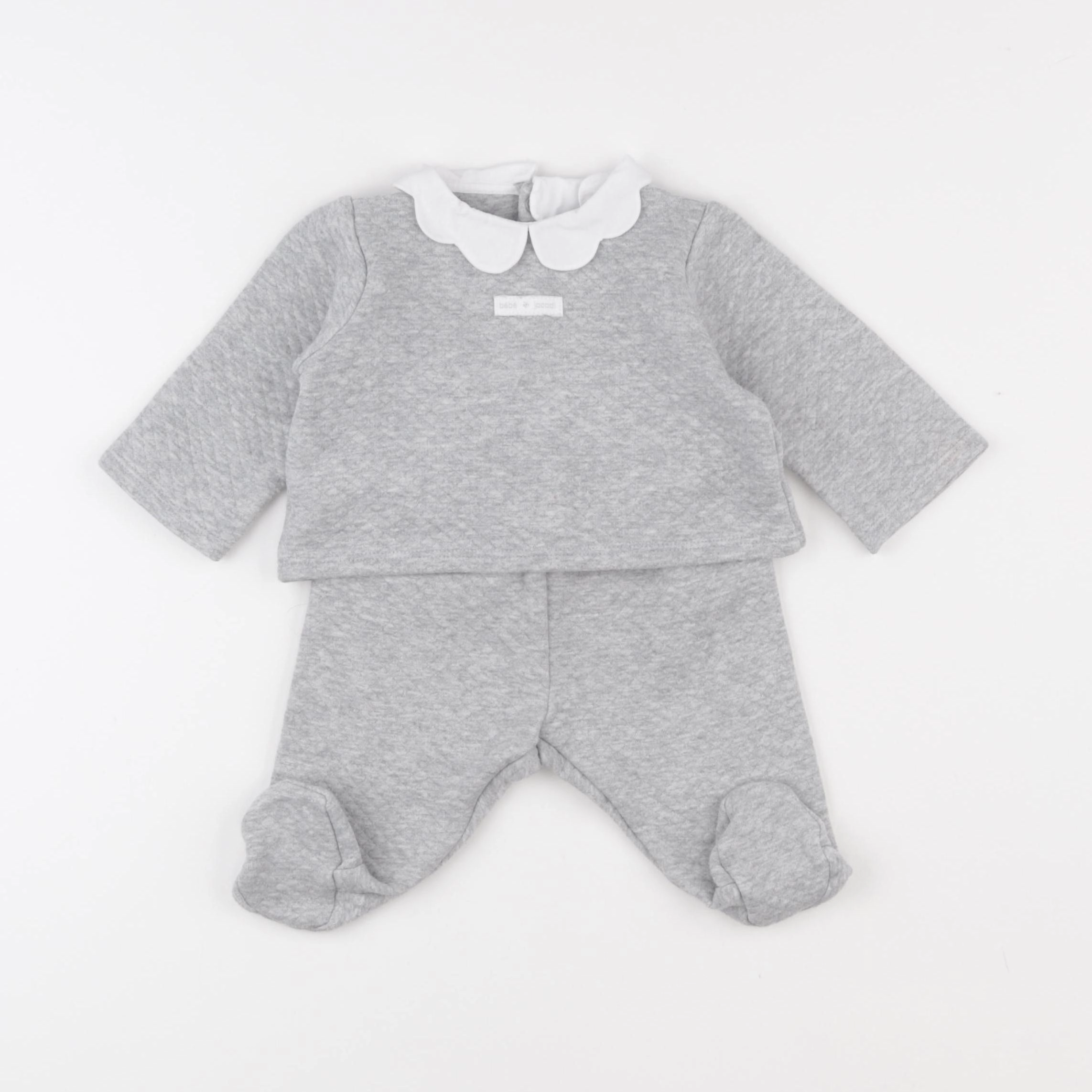 Jacadi - ensemble gris - 6 mois