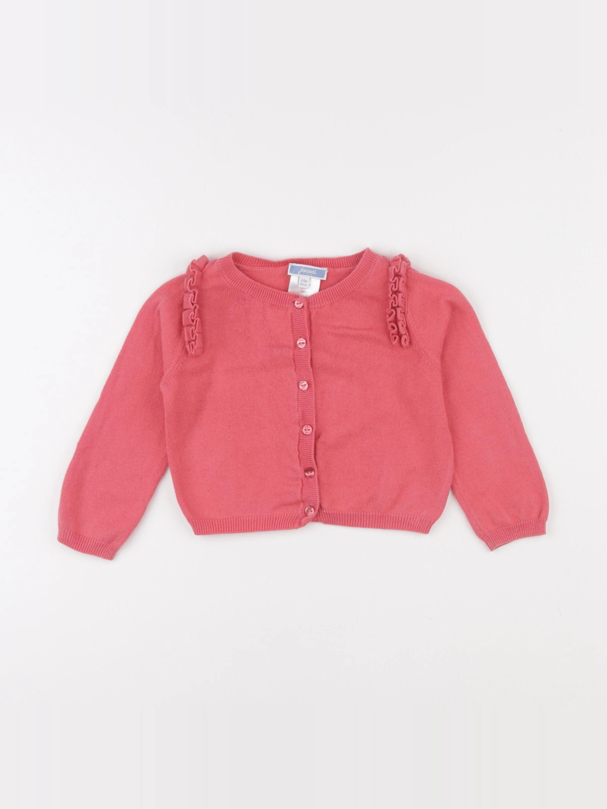 Jacadi - gilet rose - 24 mois