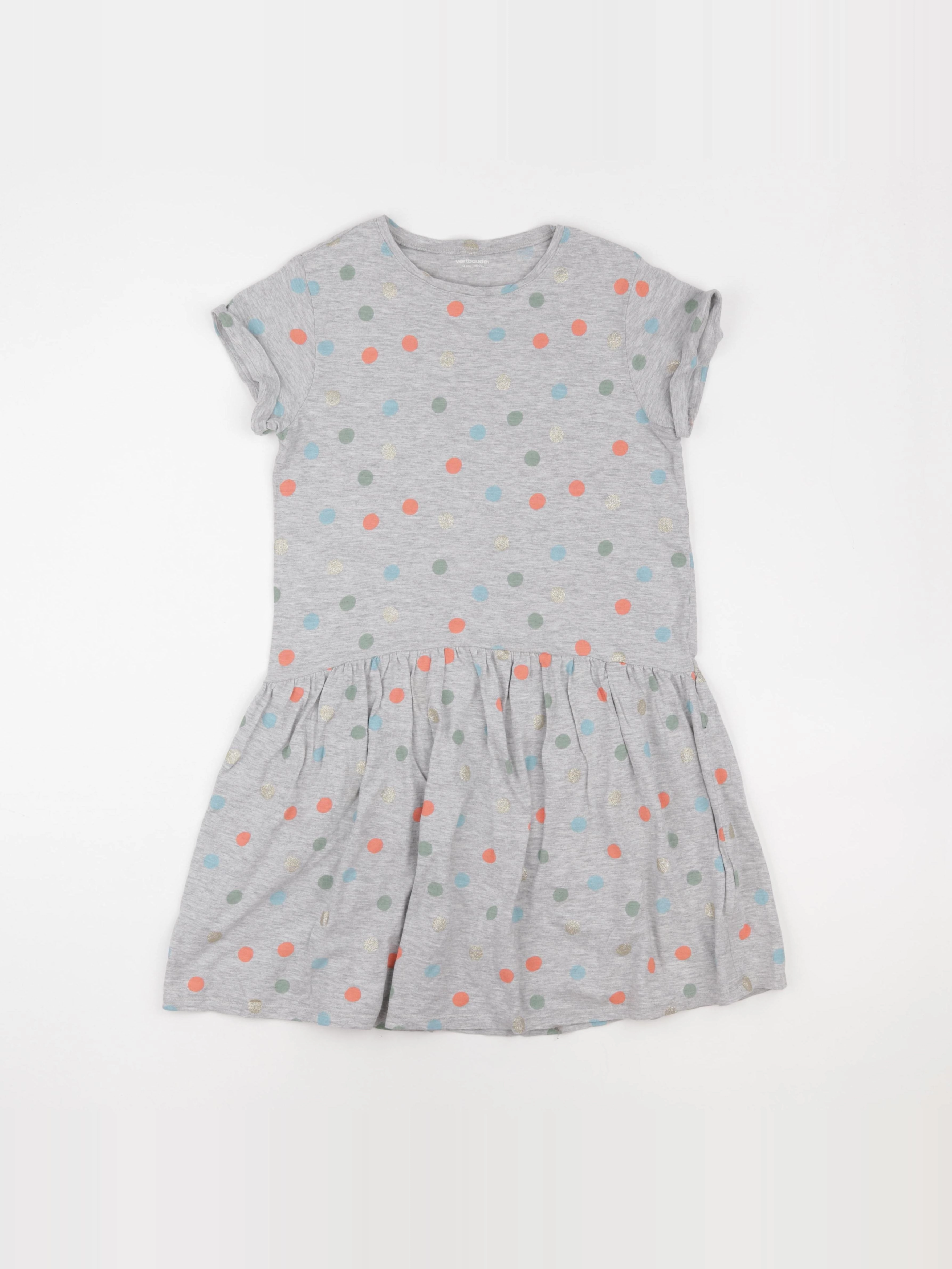 Vertbaudet - robe gris - 12 ans