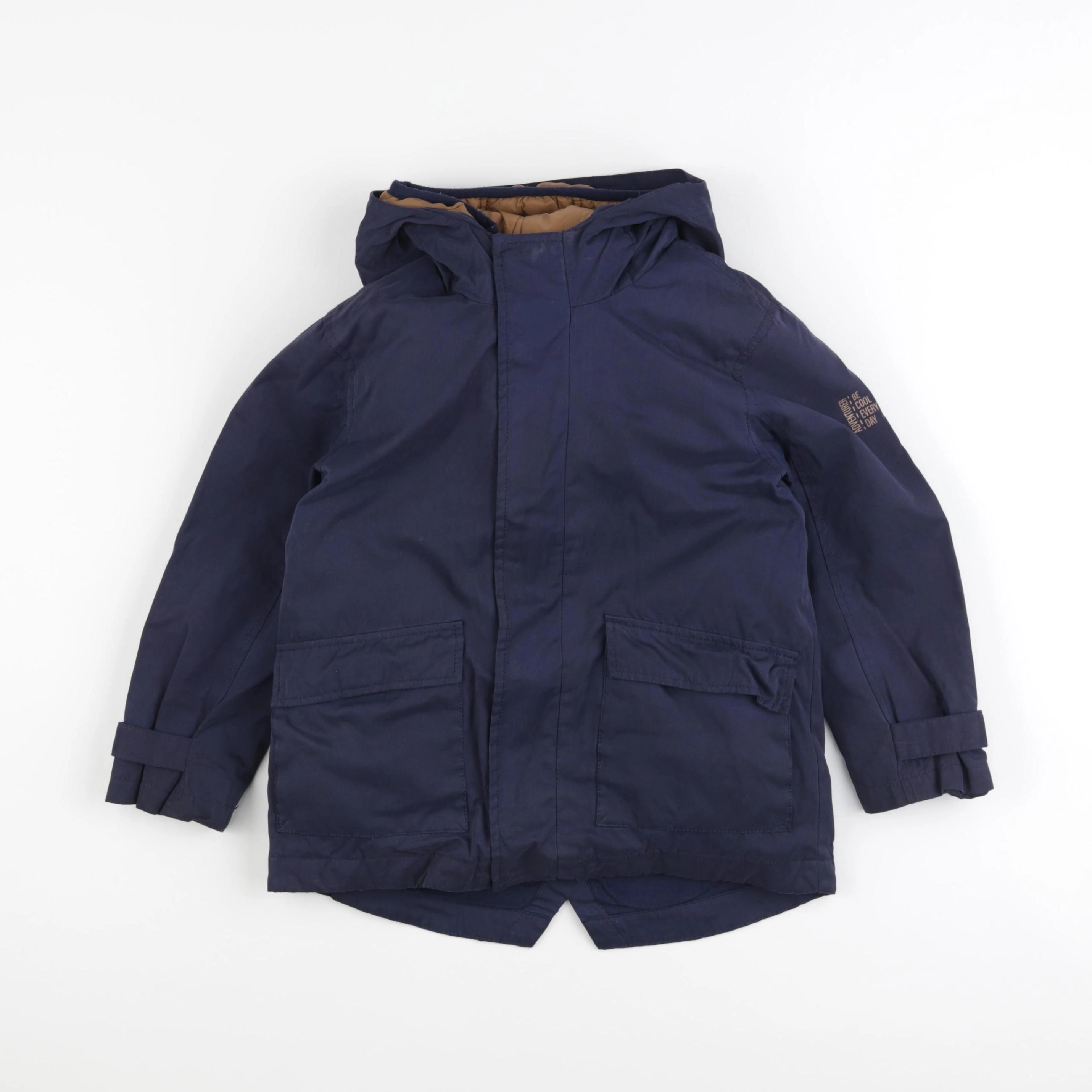 Vertbaudet - parka bleu - 6 ans
