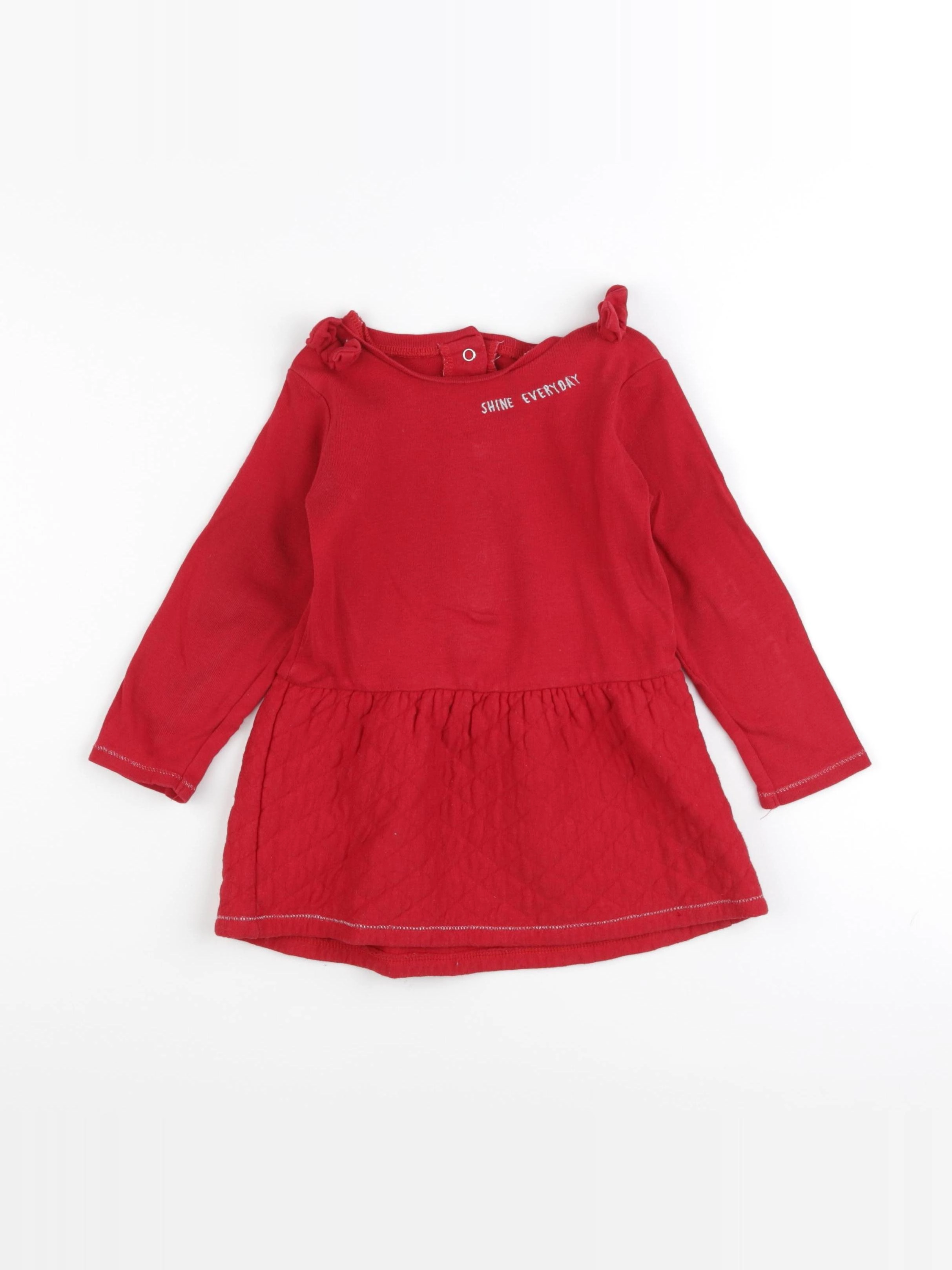 Vertbaudet - robe rouge - 36 mois