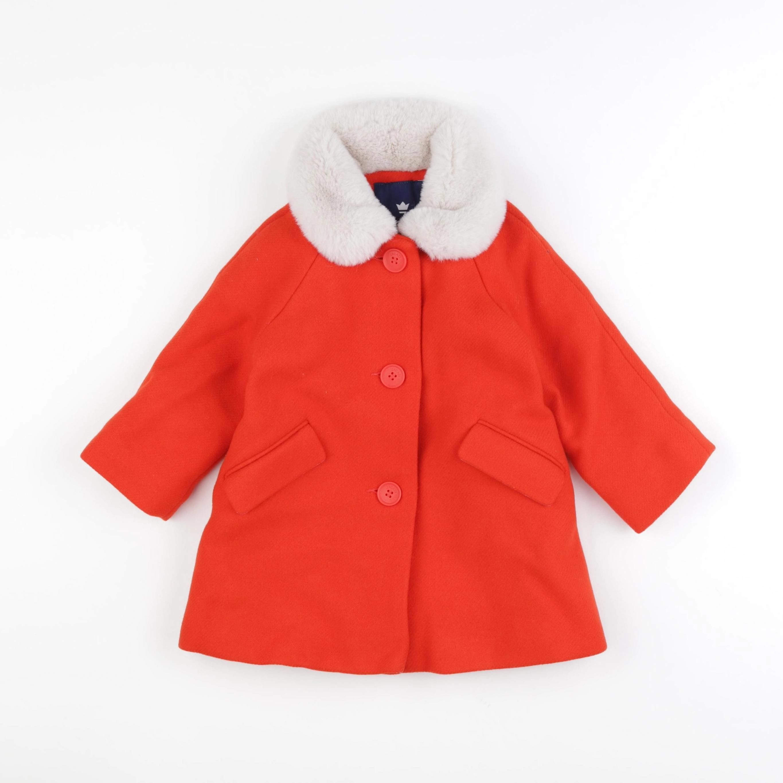 Jacadi - manteau orange - 24 mois