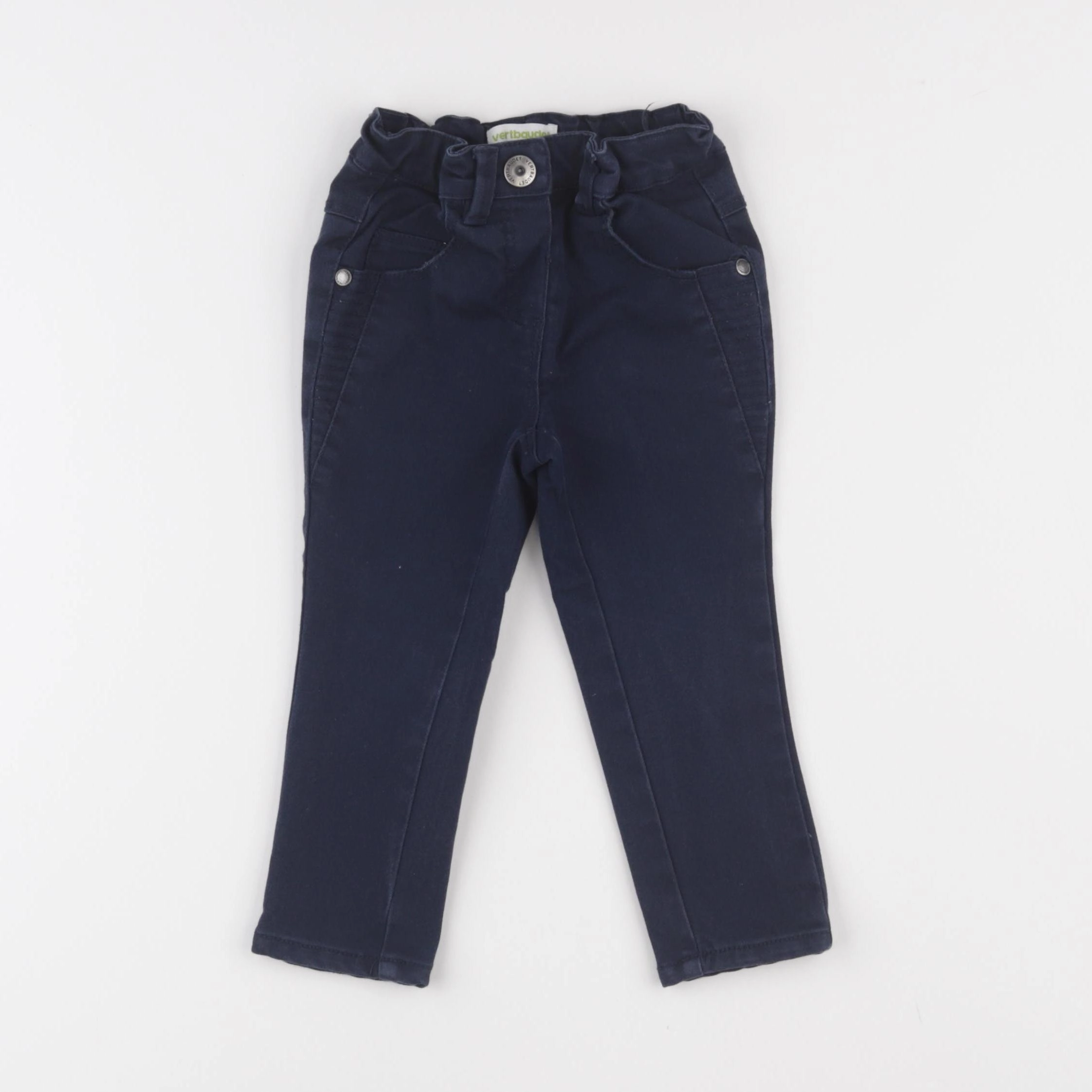Vertbaudet - pantalon bleu - 2 ans