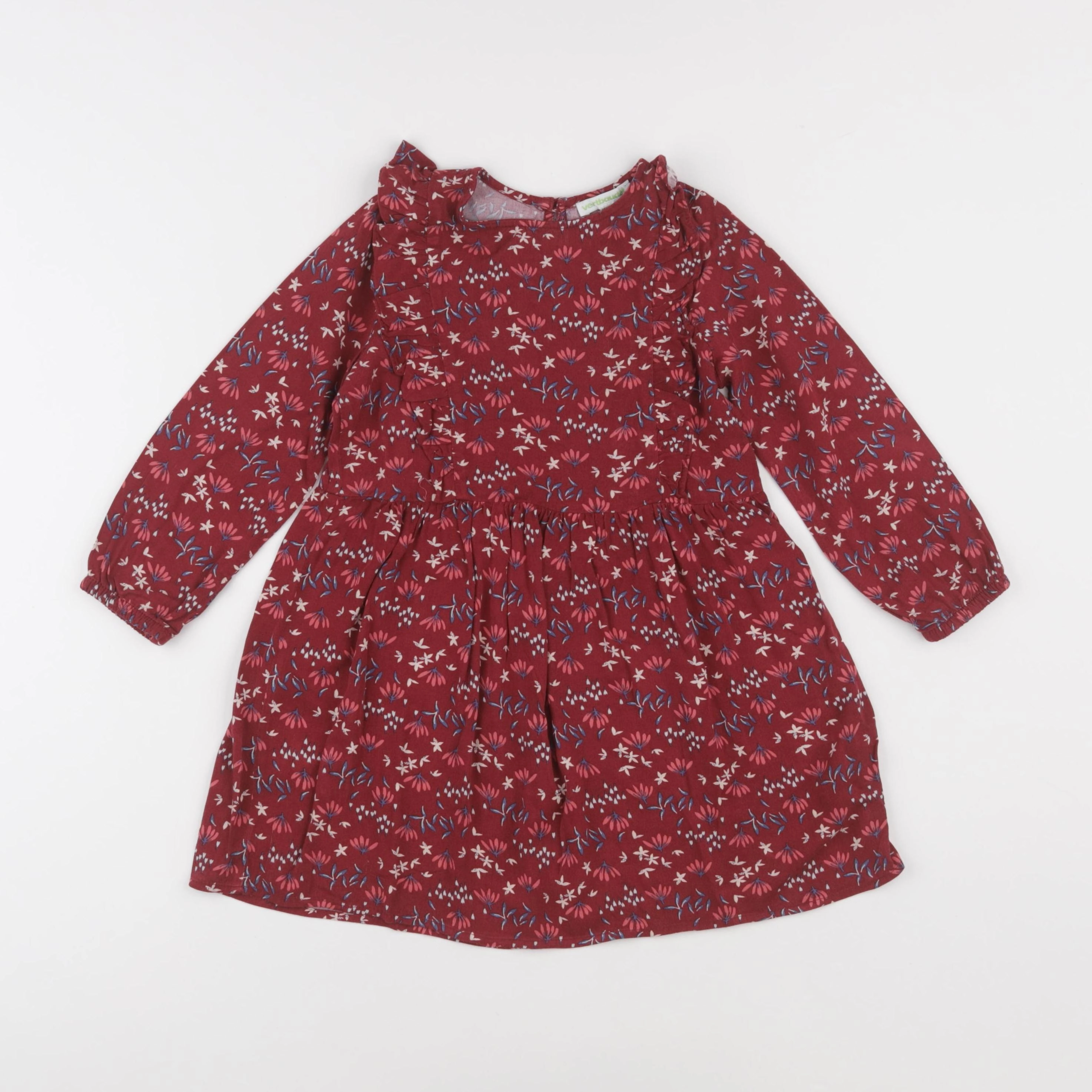 Vertbaudet - robe rouge - 4 ans