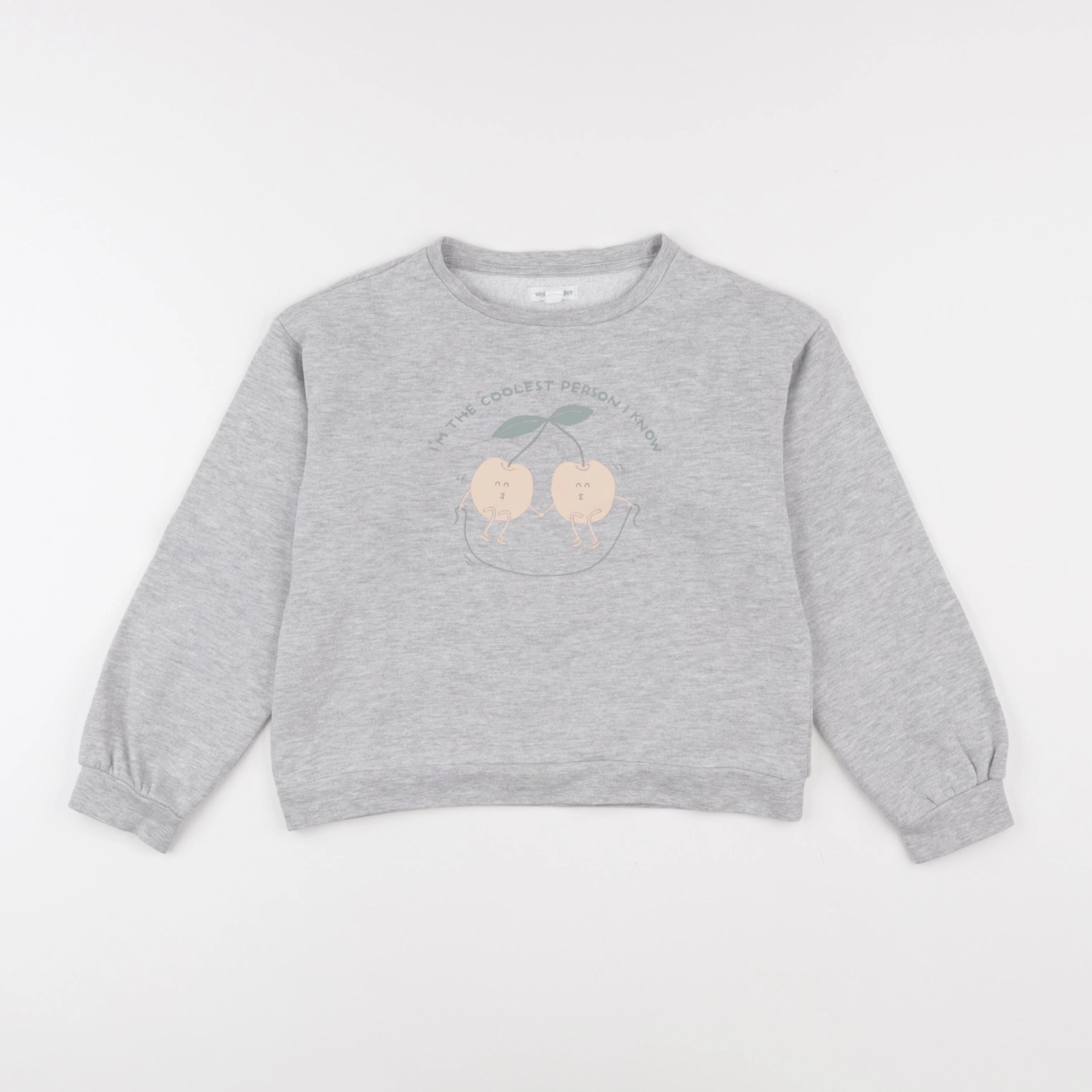Vertbaudet - sweat gris - 8 ans