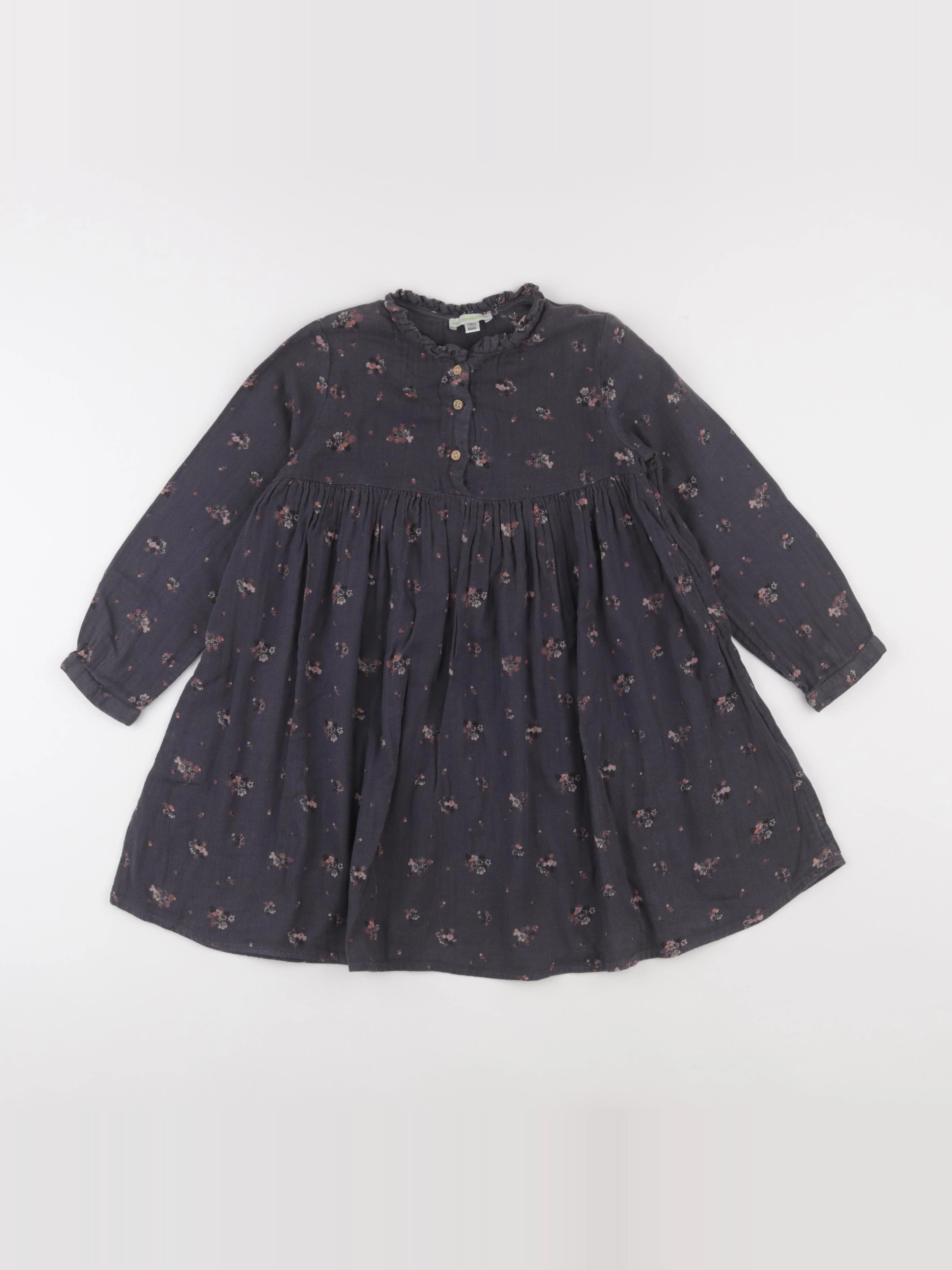 Vertbaudet - robe gris - 6 ans