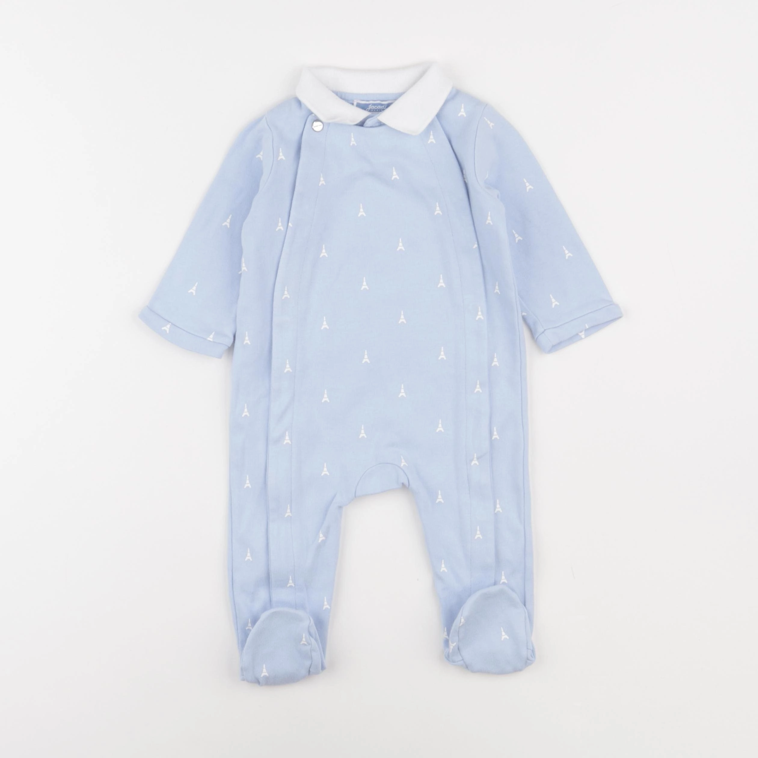 Jacadi - pyjama coton bleu - 6 mois