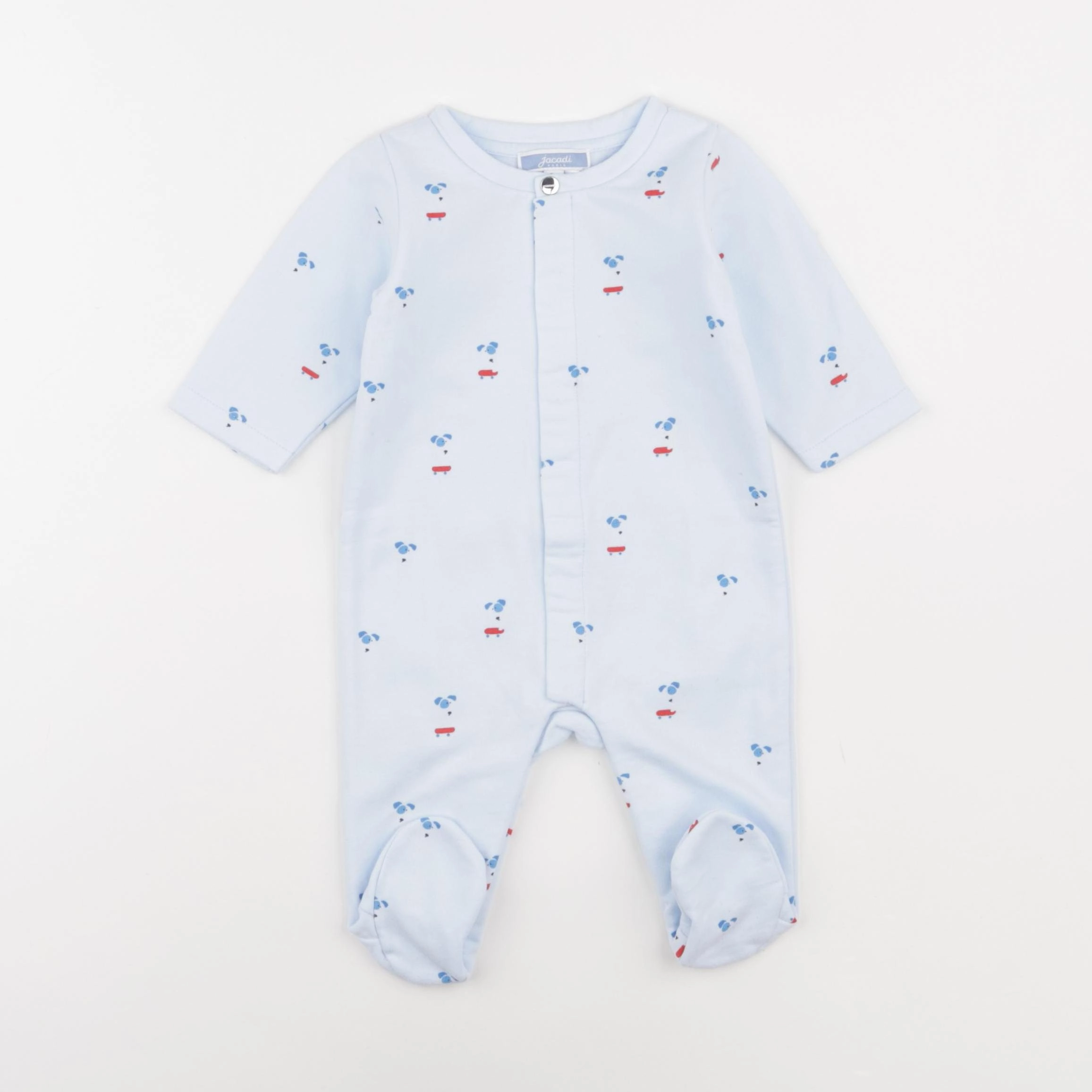 Jacadi - pyjama coton bleu - 3 mois