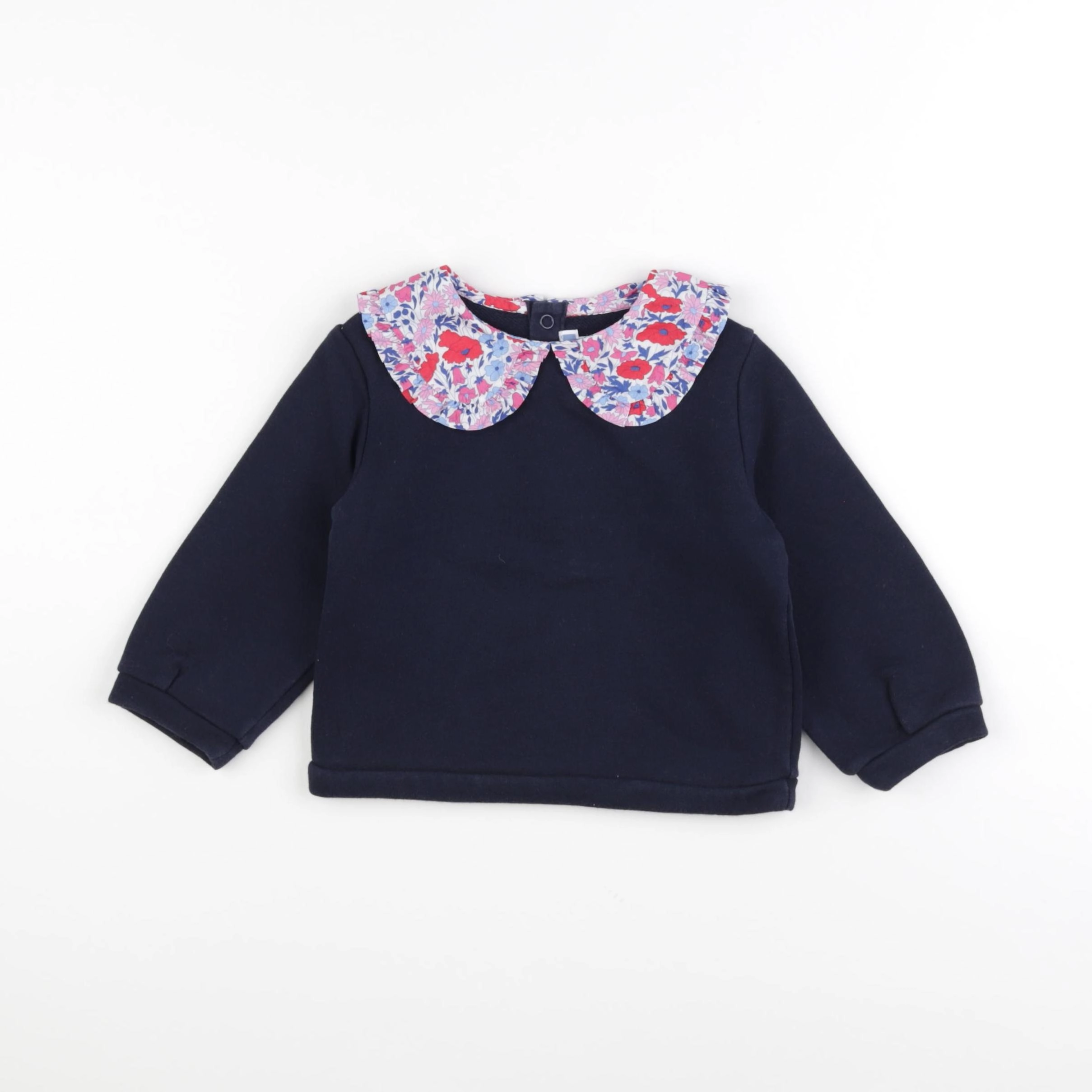 Jacadi - sweat bleu - 24 mois