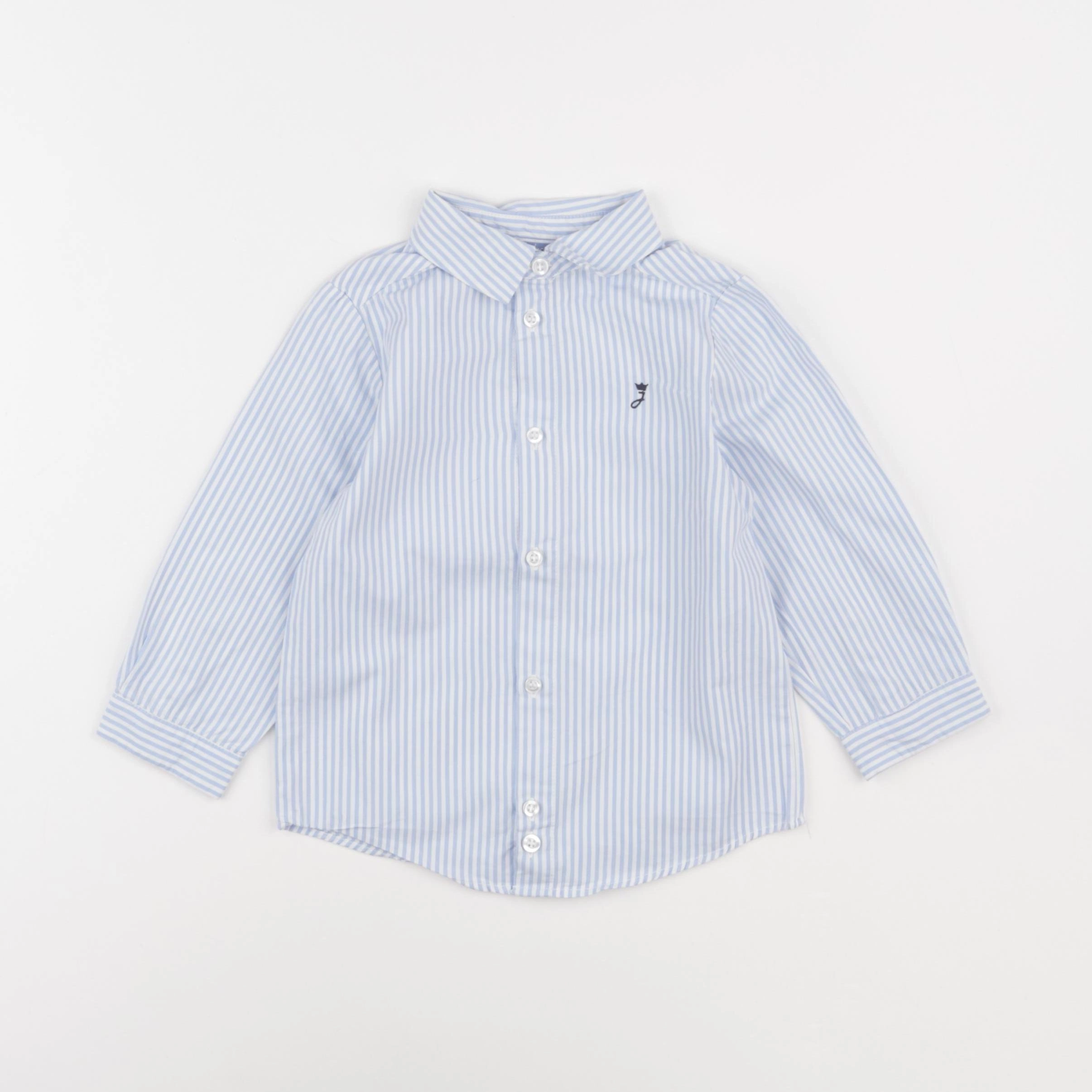 Jacadi - chemise bleu - 24 mois