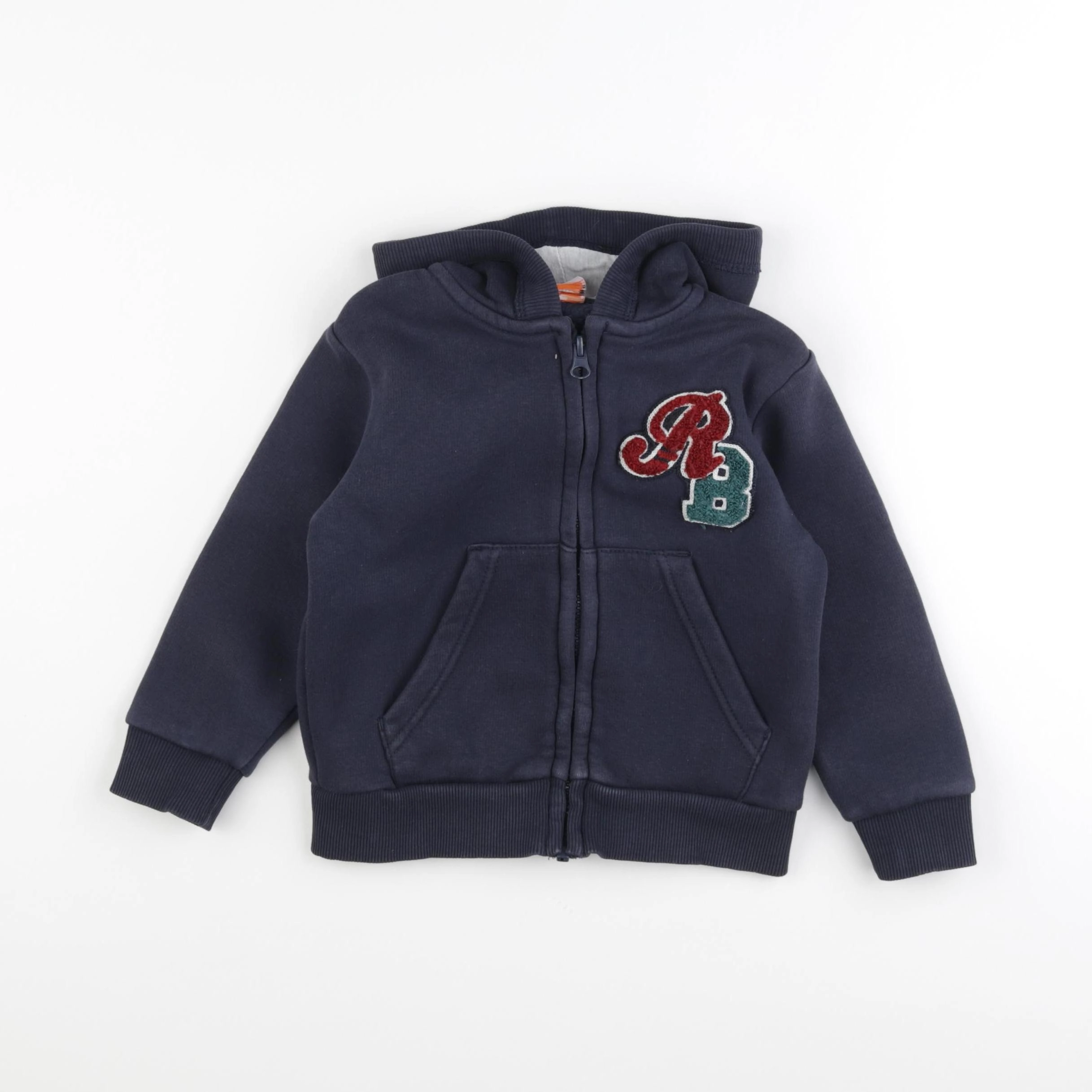 Tape à l'oeil - sweat bleu - 2/3 ans