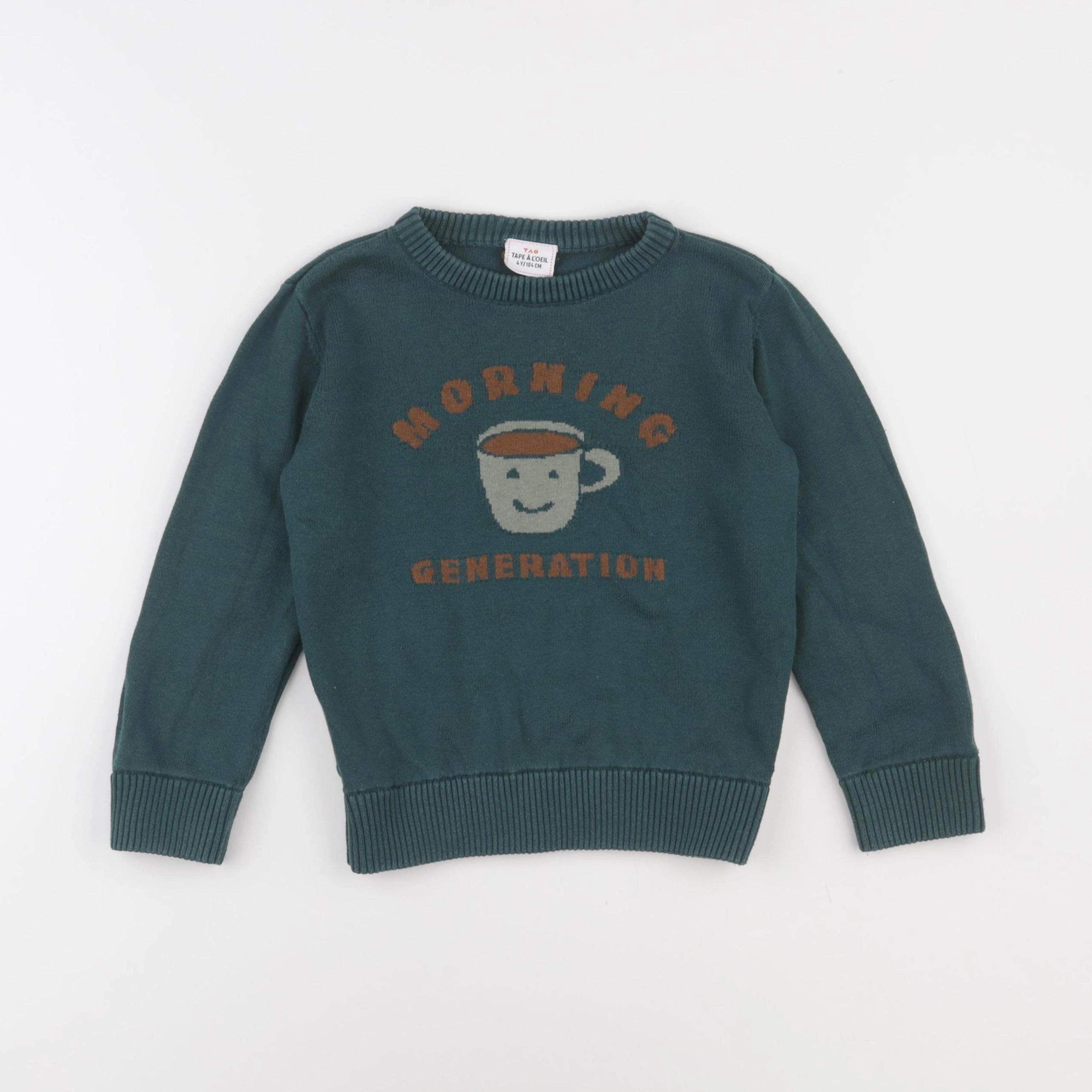 Tape à l'oeil - pull vert - 4 ans