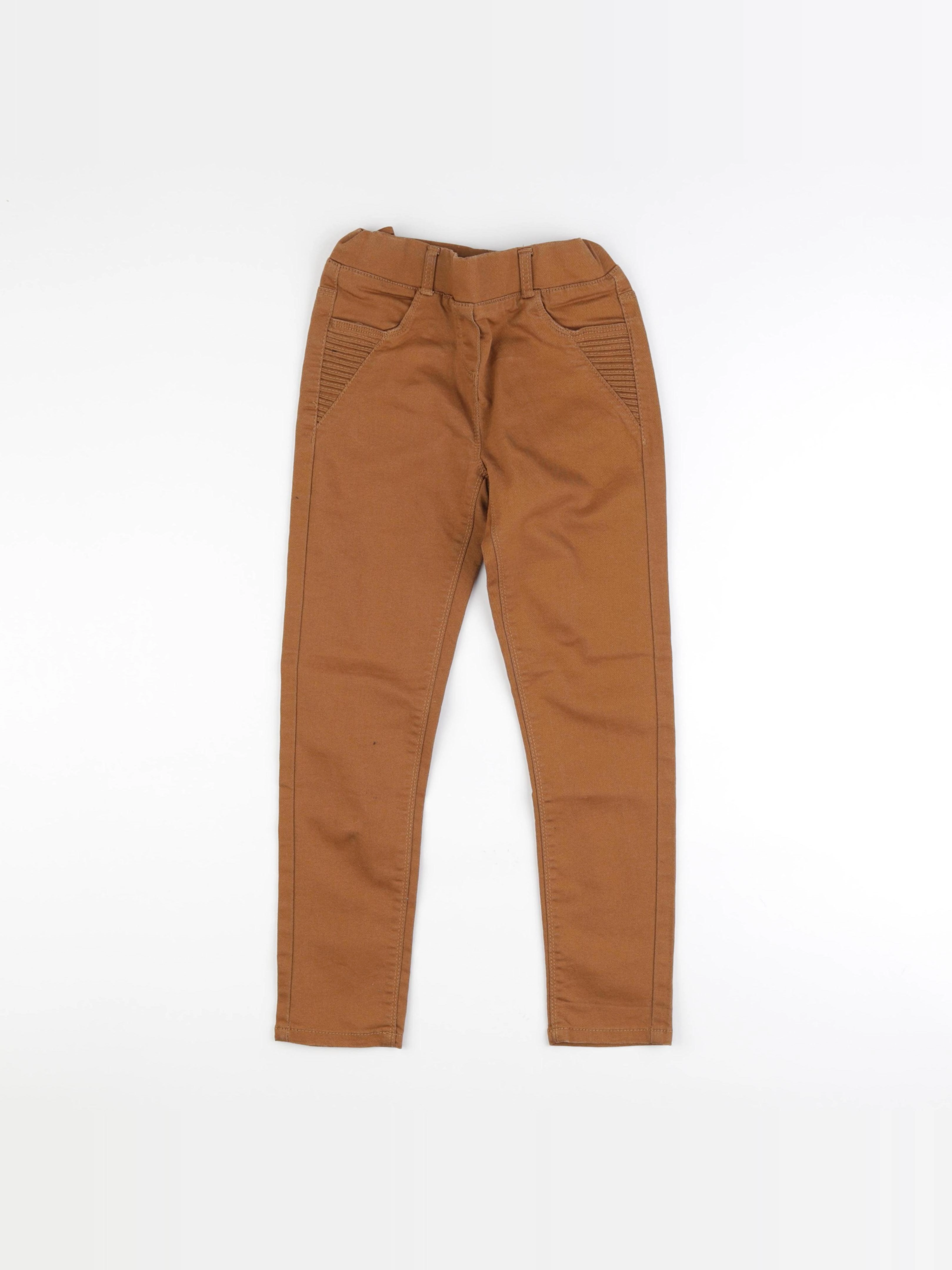 Vertbaudet - jegging marron - 9 ans