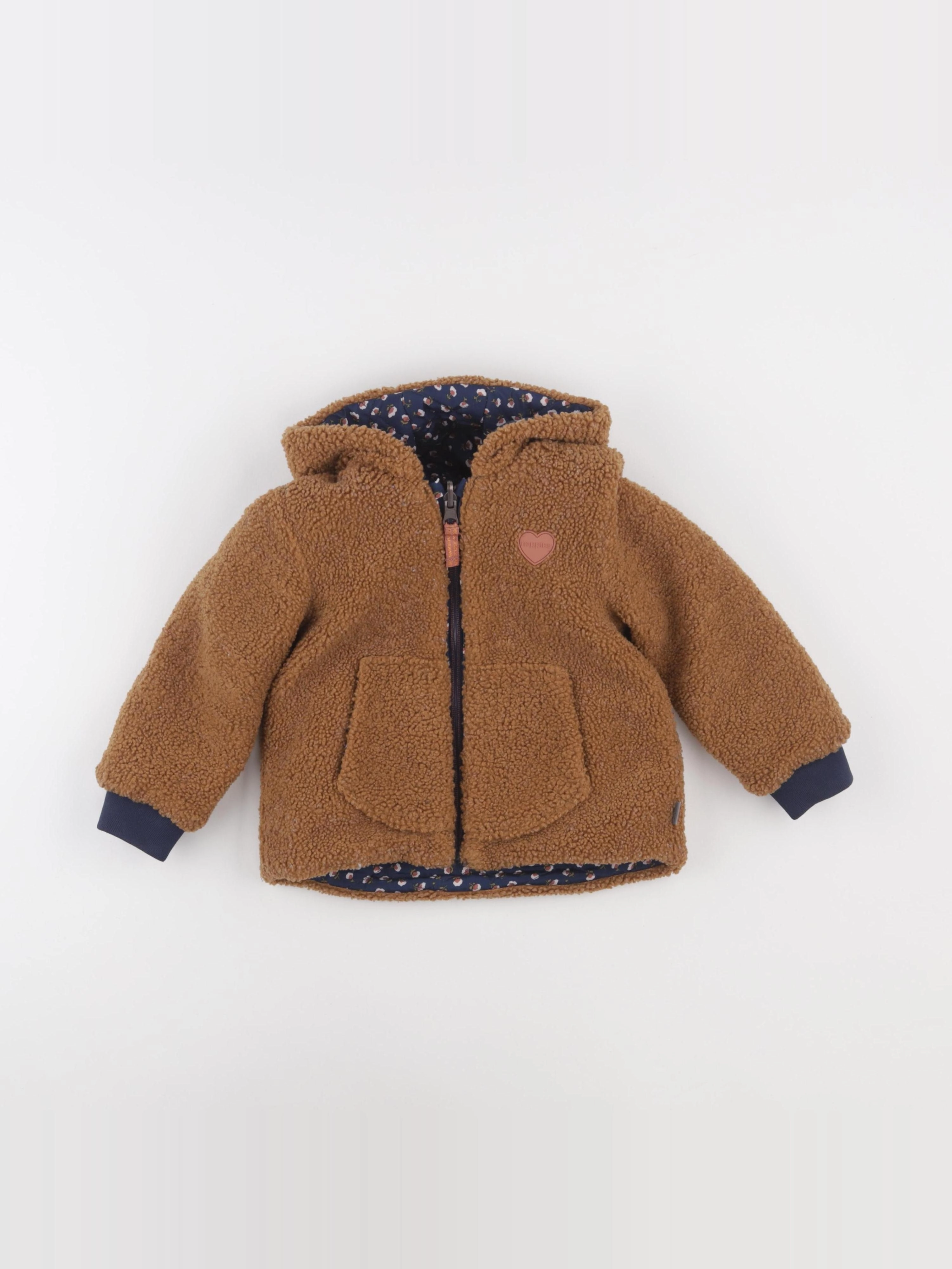 Noppies - doudoune réversible marron, bleu - 18/24 mois
