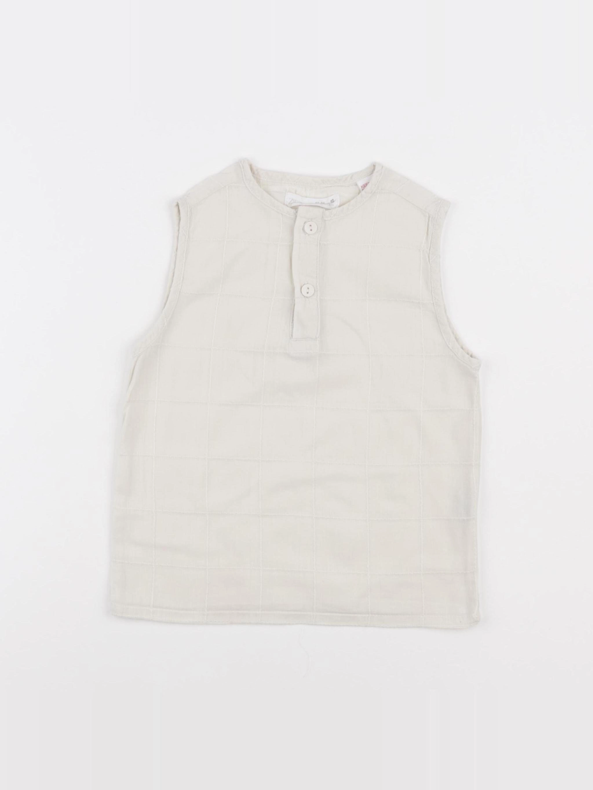 Zara - débardeur beige - 18/24 mois