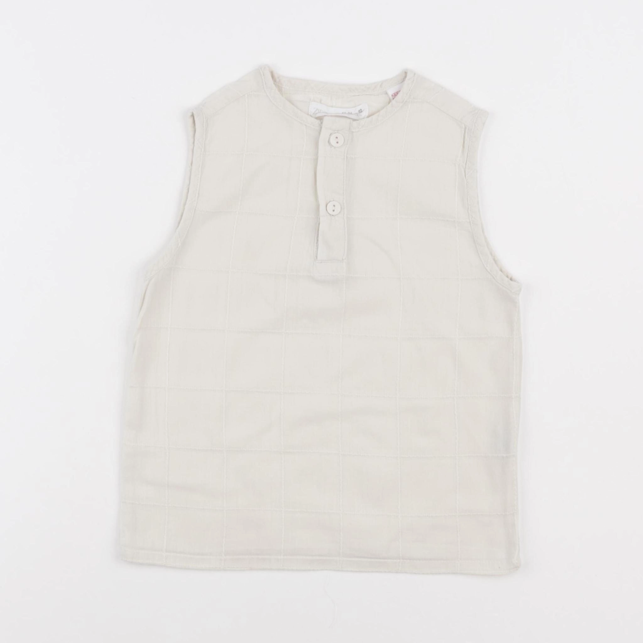 Zara - débardeur beige - 18/24 mois