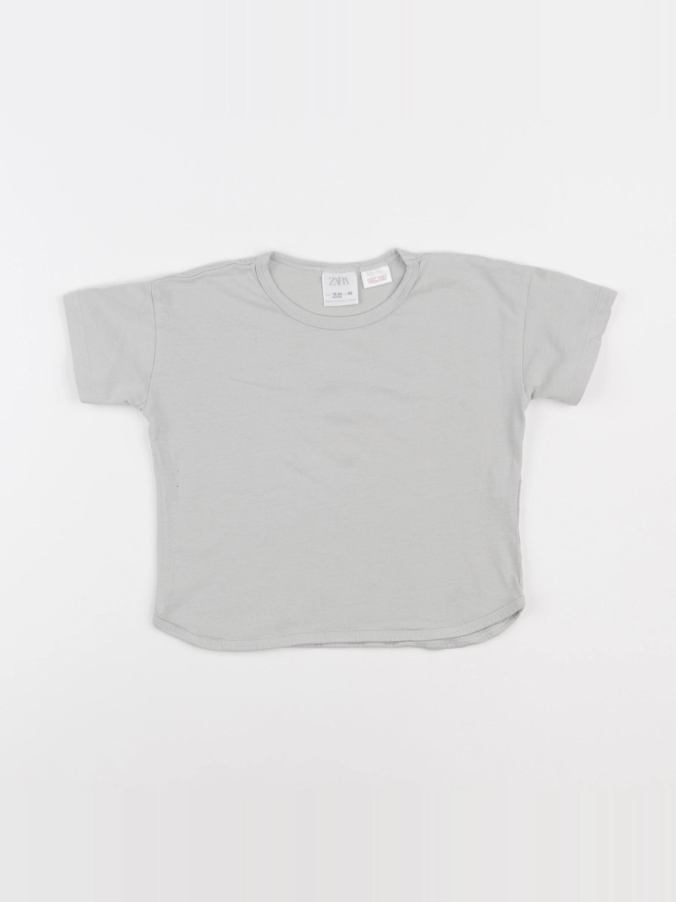 Zara - tee-shirt vert - 18/24 mois