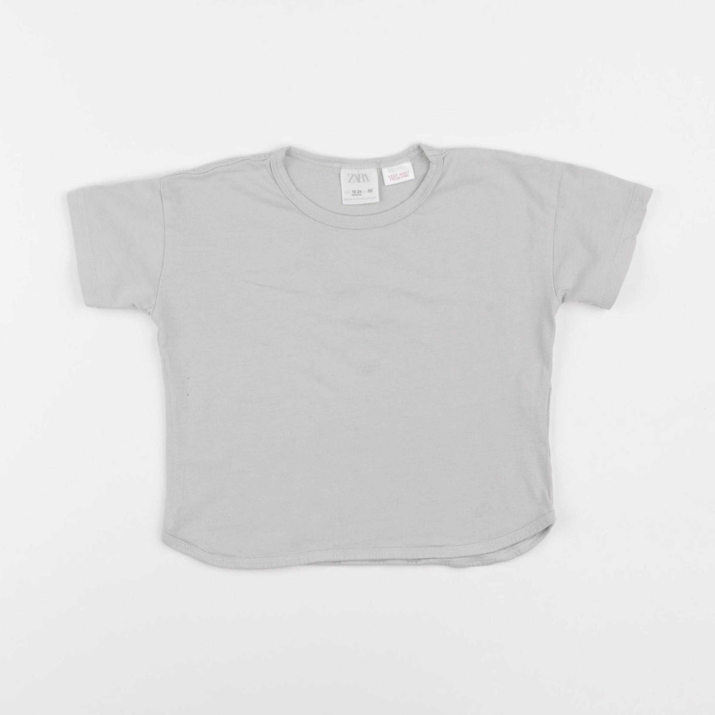 Zara - tee-shirt vert - 18/24 mois