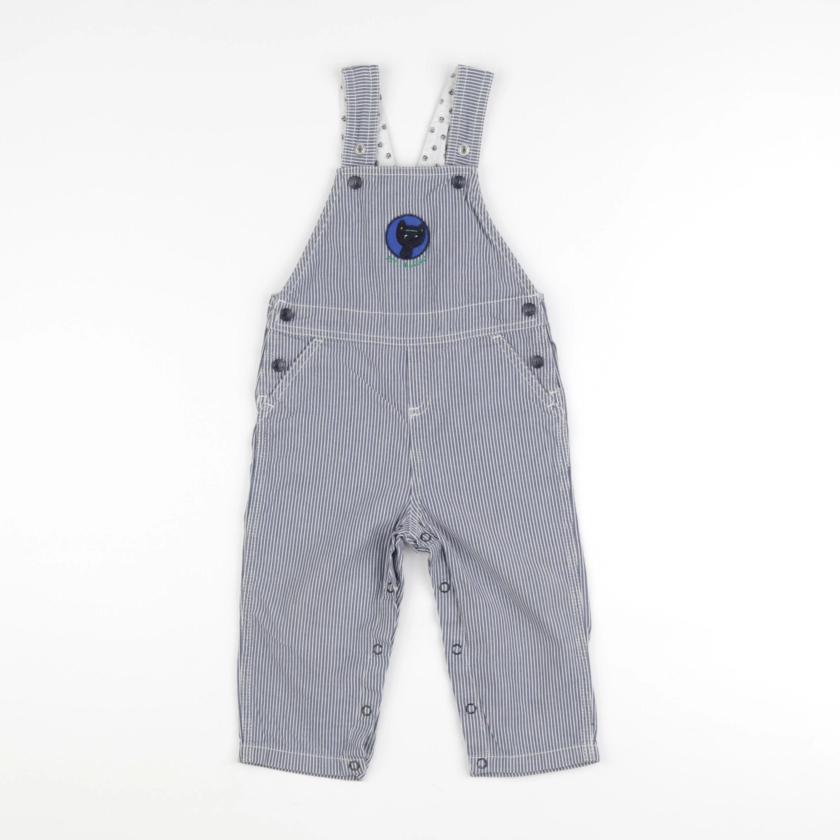 Petit Bateau - salopette bleu - 18 mois
