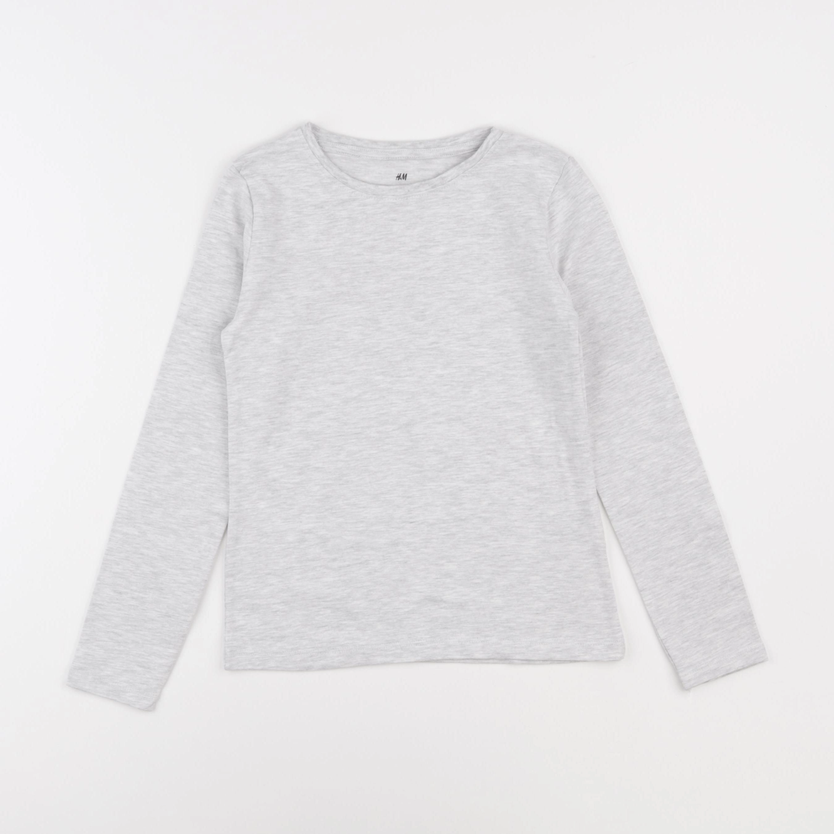 H&M - tee-shirt gris - 6/8 ans