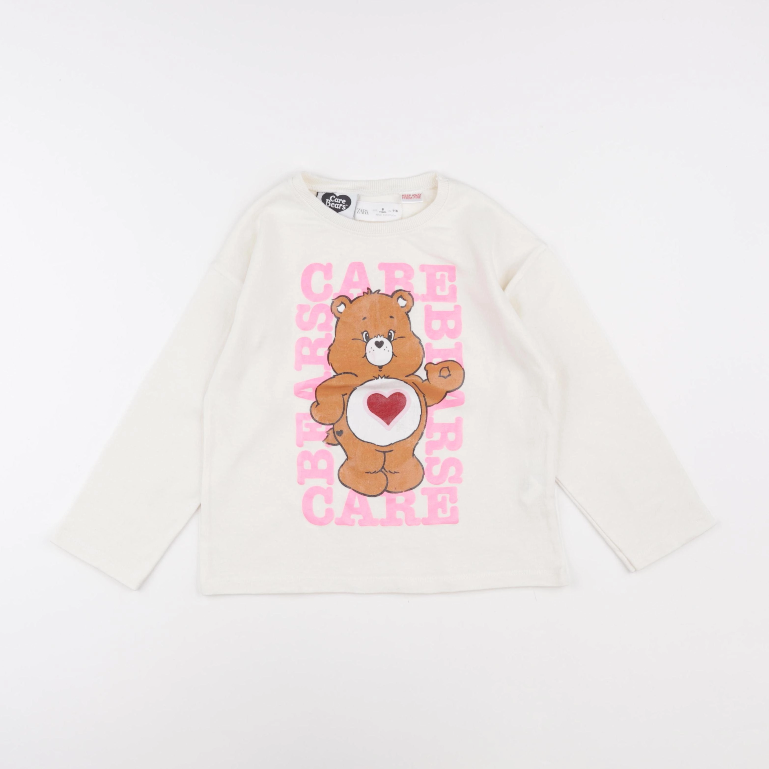 Zara - tee-shirt beige - 6 ans