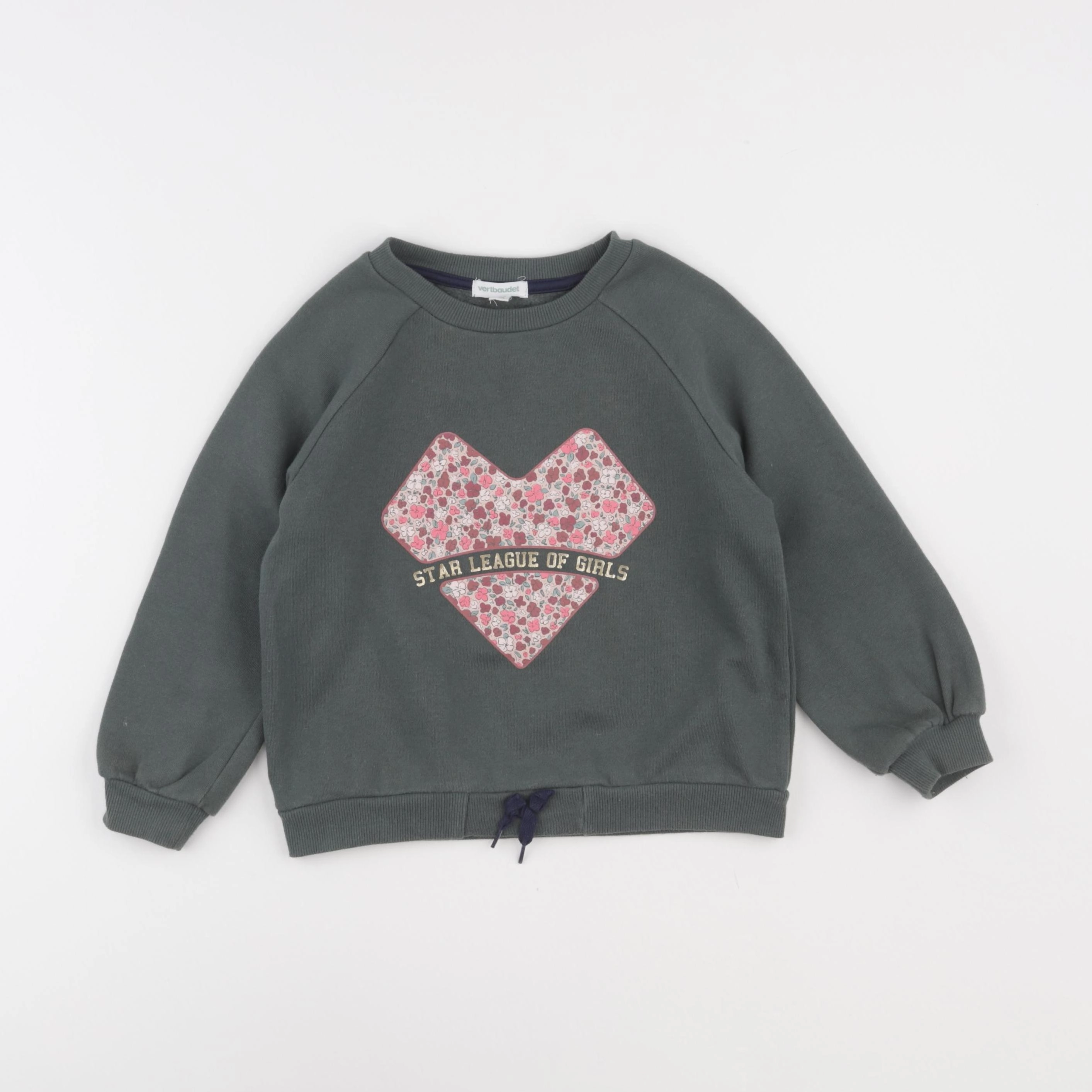 Vertbaudet - sweat vert - 5 ans