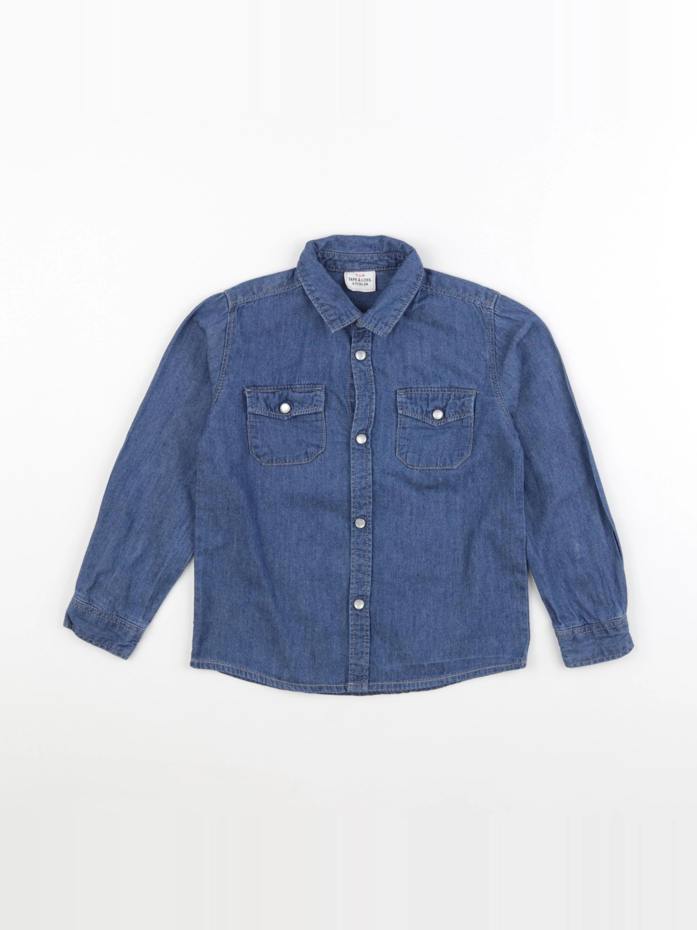 Tape à l'oeil - chemise bleu - 4 ans
