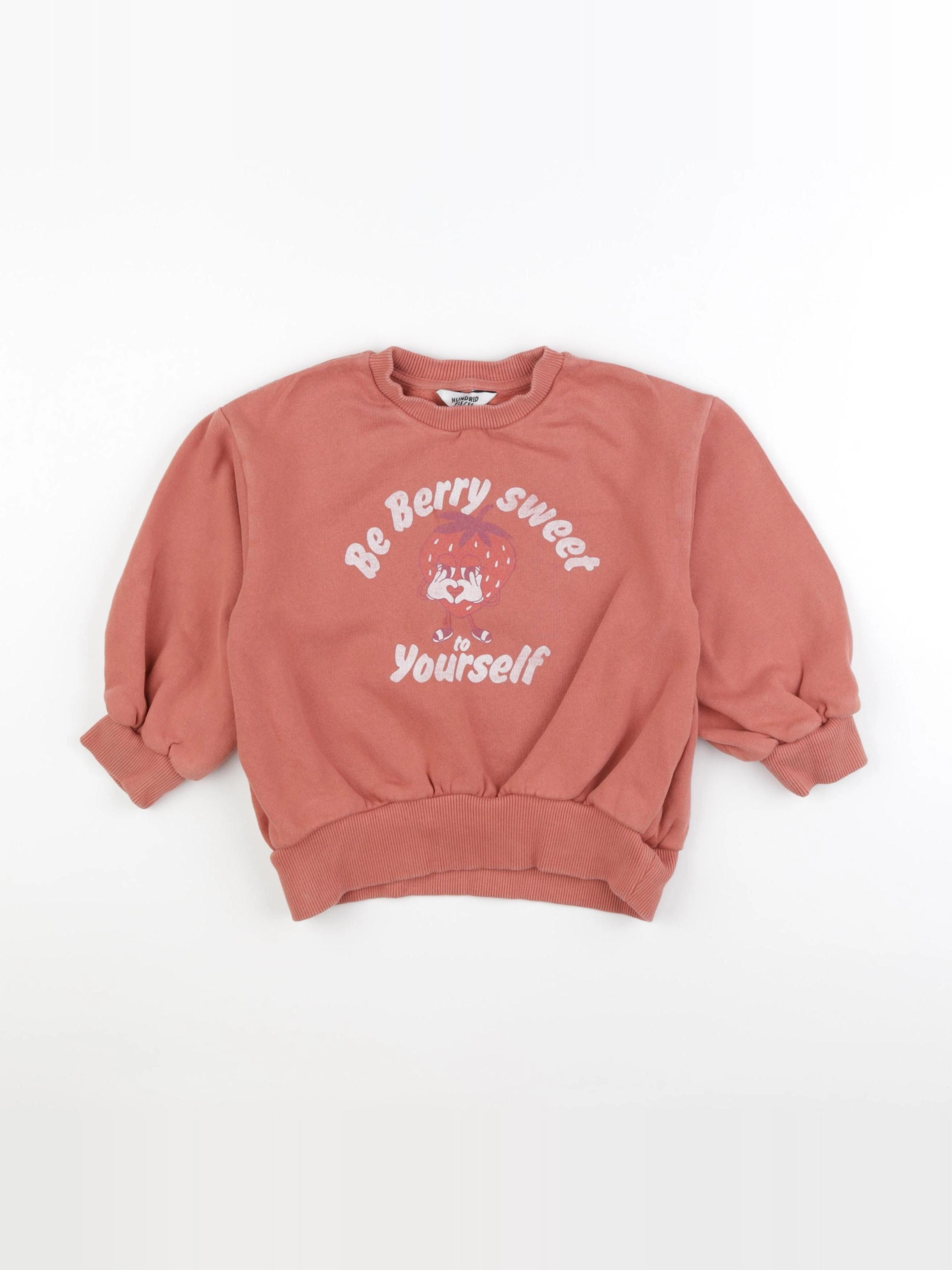 Hundred Pieces - sweat rose - 4 ans