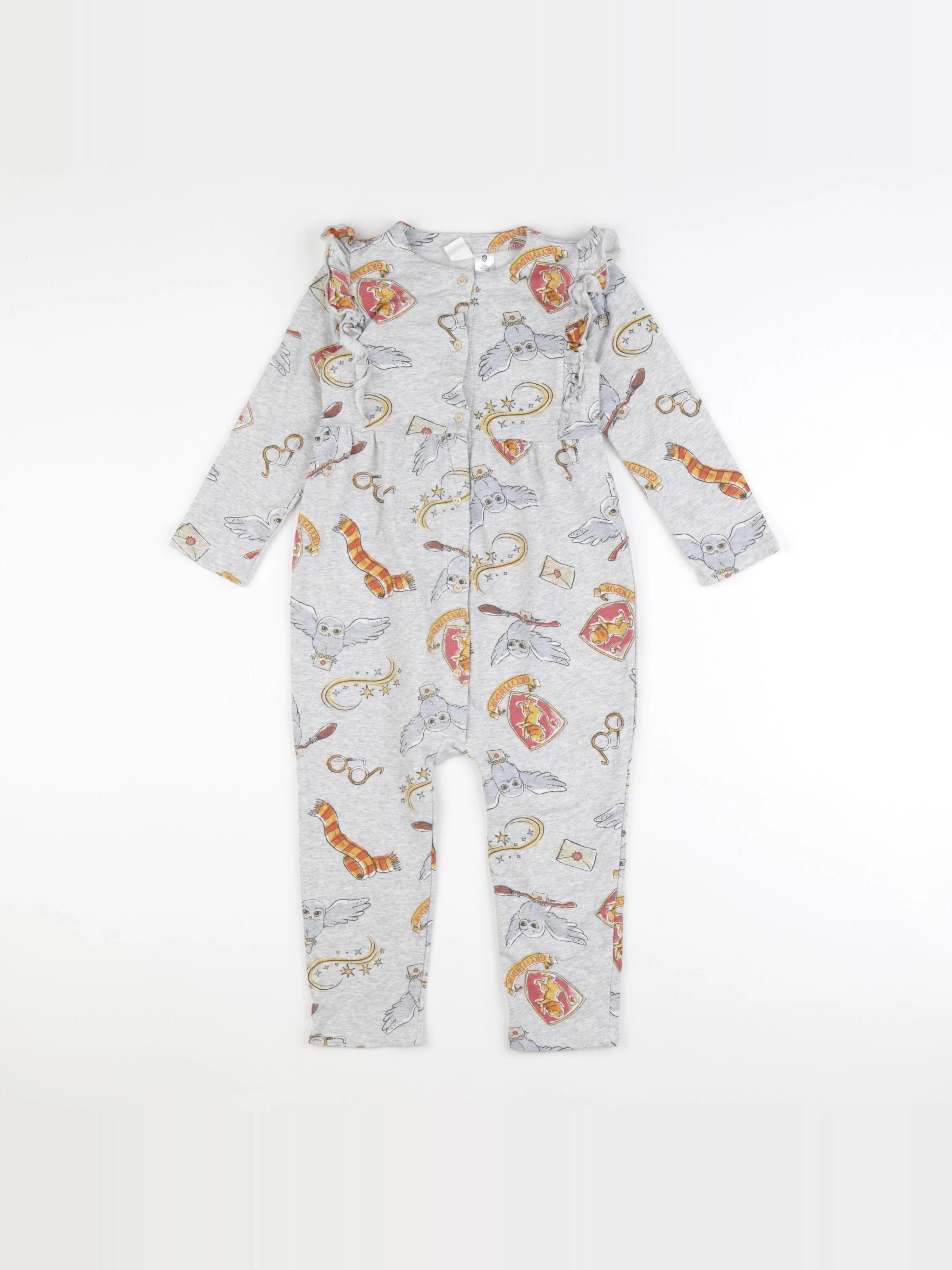 H&M - combinaison gris - 3/4 ans