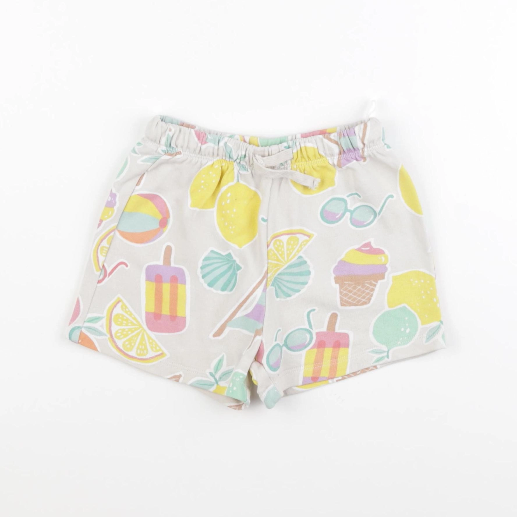 H&M - short beige - 2/3 ans