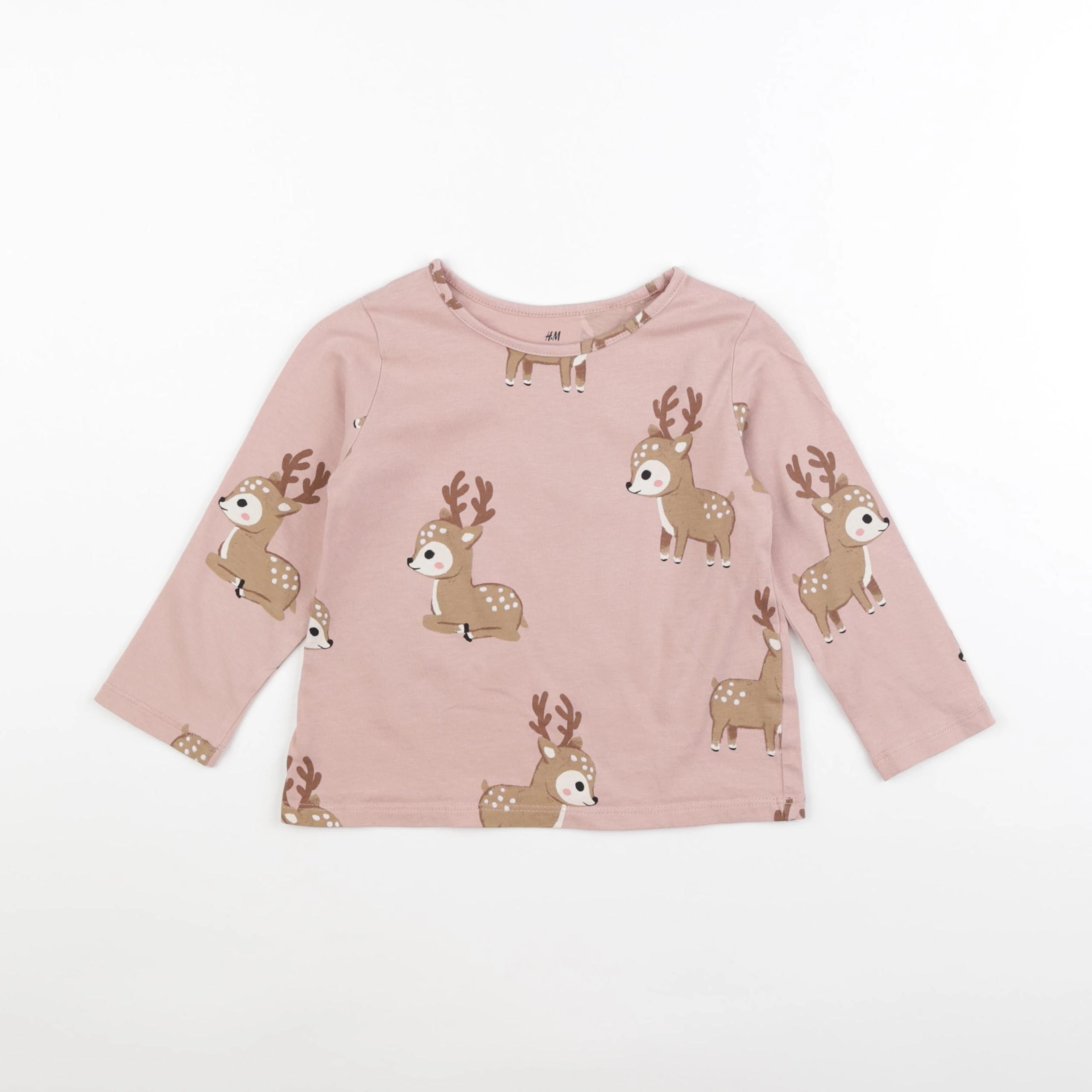H&M - tee-shirt rose - 2/4 ans