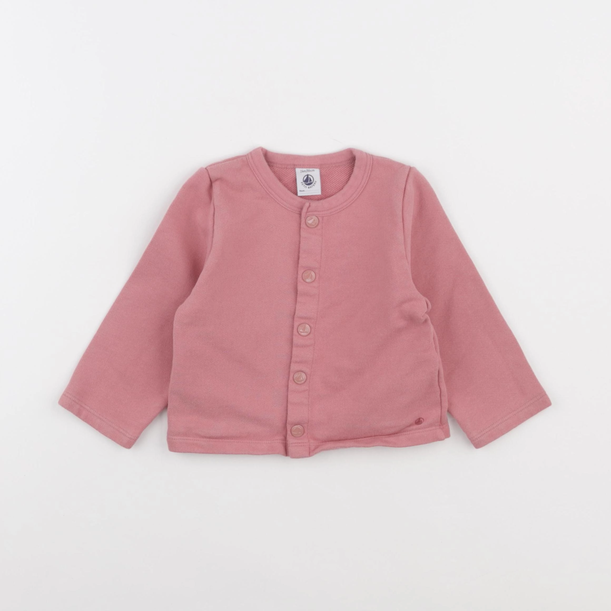 Petit Bateau - sweat rose - 24 mois
