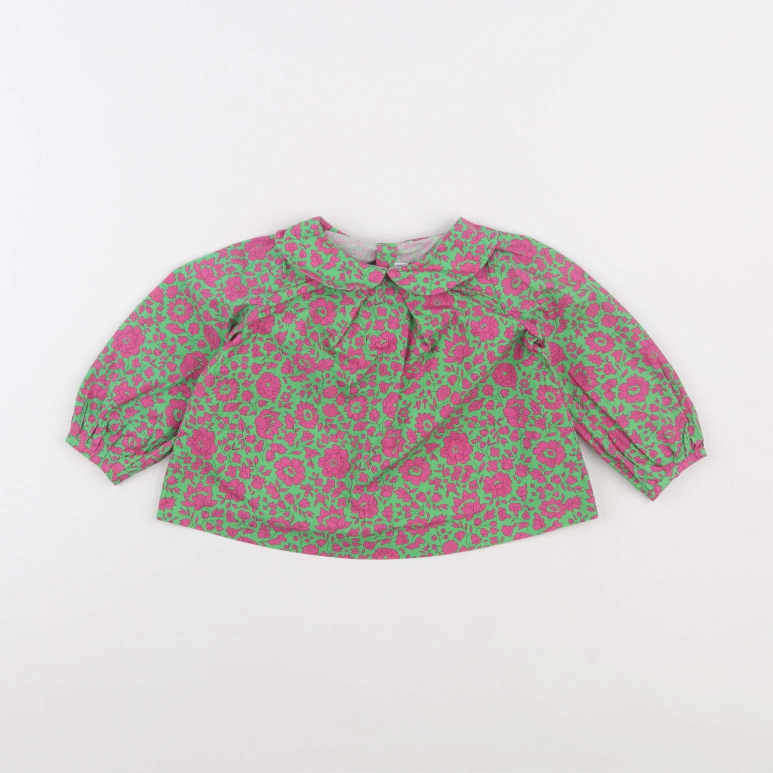 Jacadi - blouse vert, rose - 18 mois