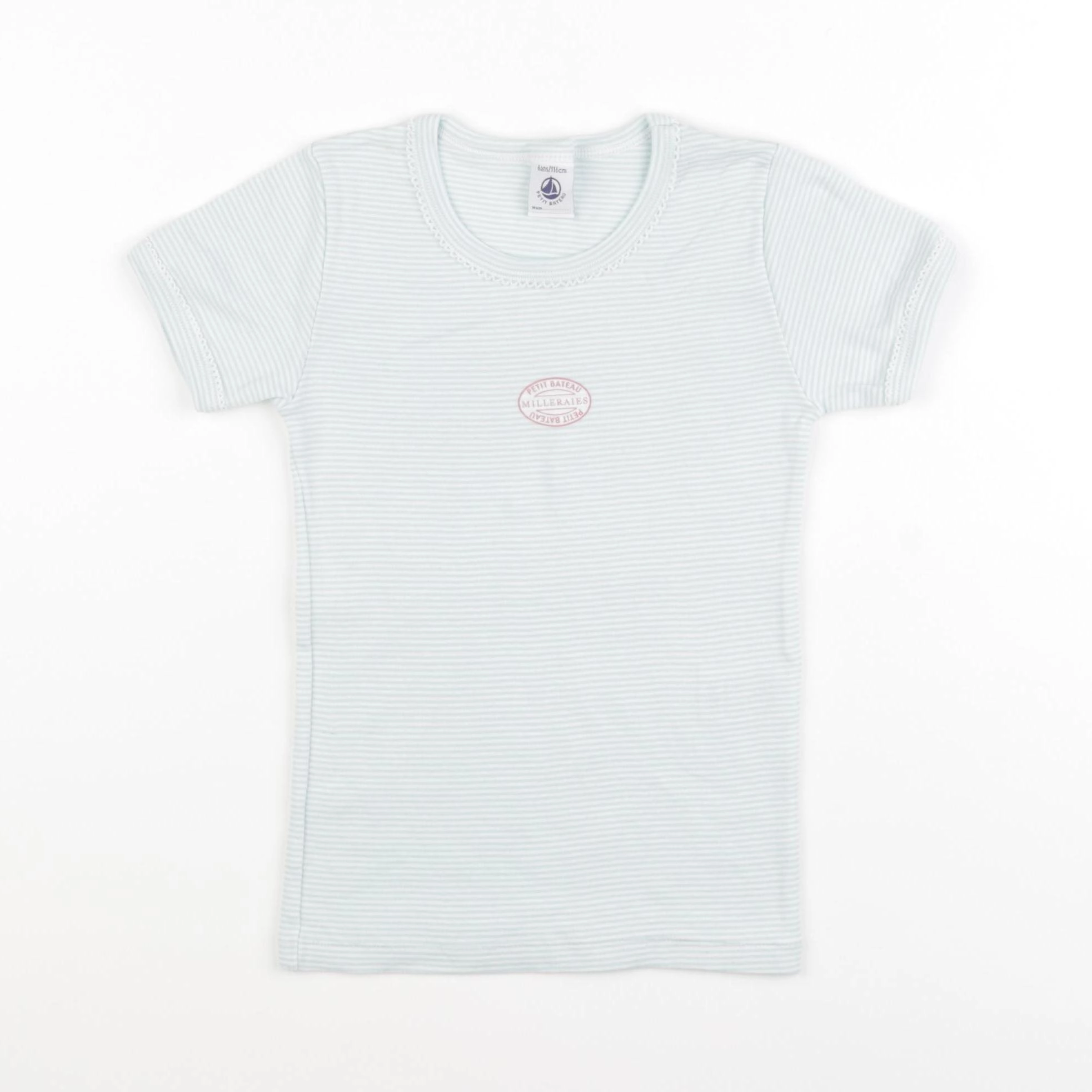 Petit Bateau - maillot de corps vert - 6 ans