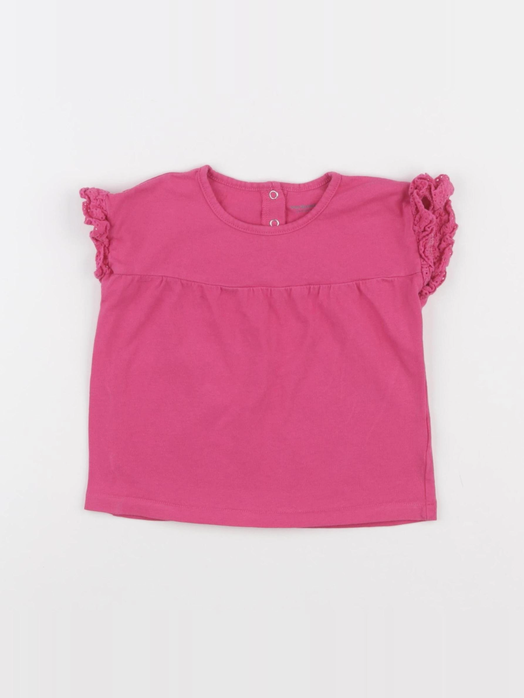 Vertbaudet - tee-shirt rose - 24 mois
