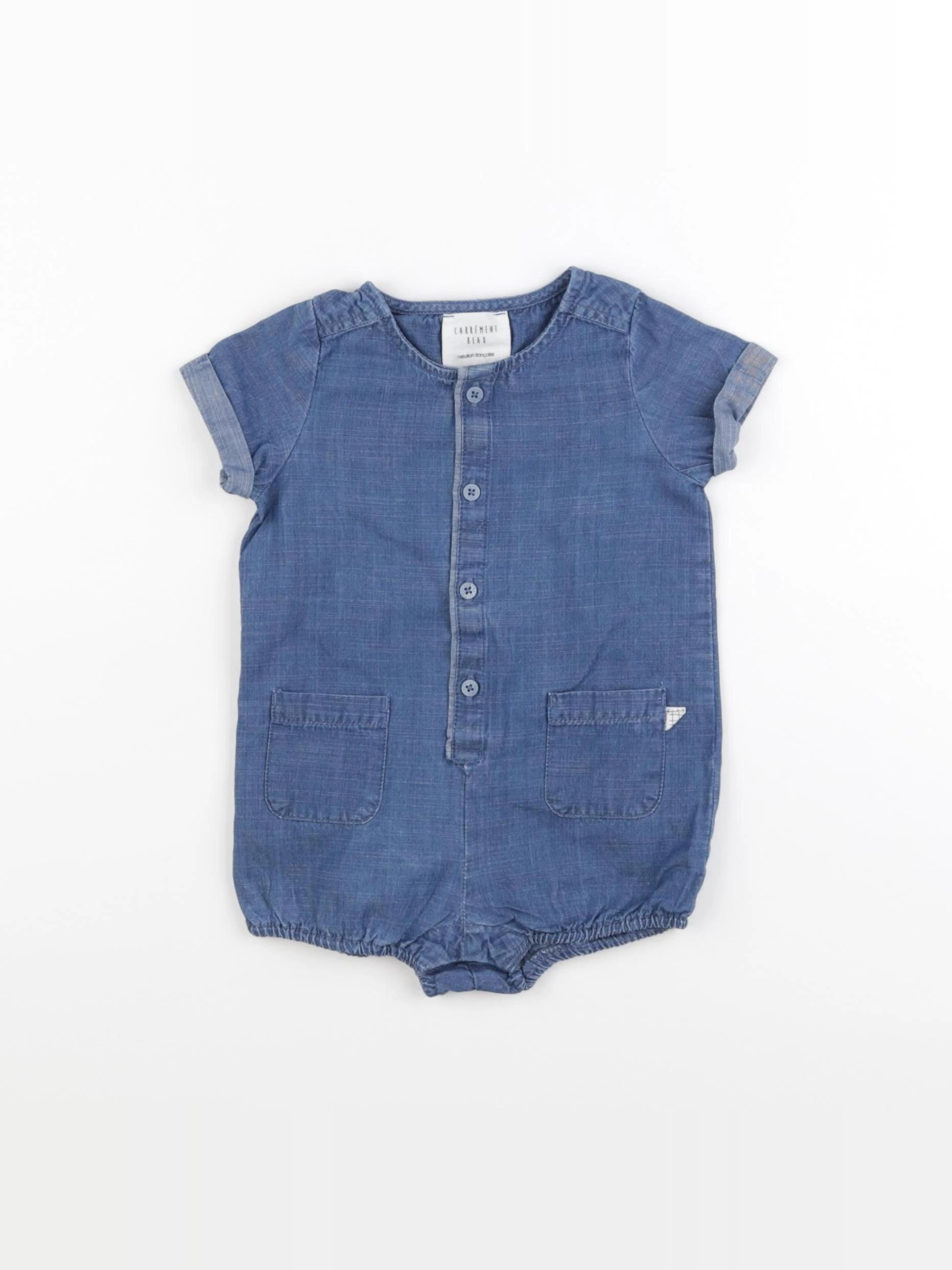 Carrément Beau - combinaison bleu - 6 mois