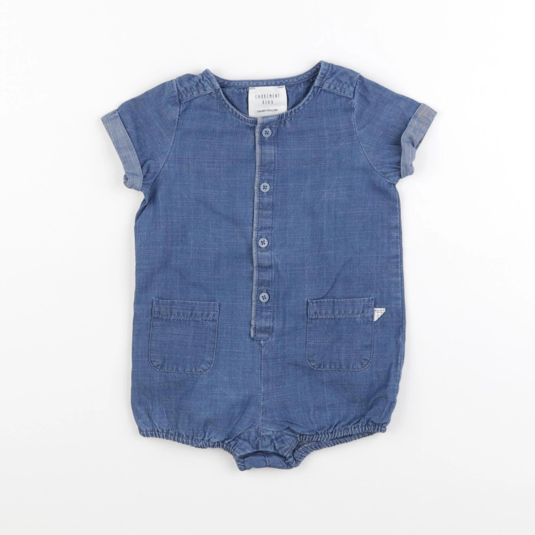 Carrément Beau - combinaison bleu - 6 mois