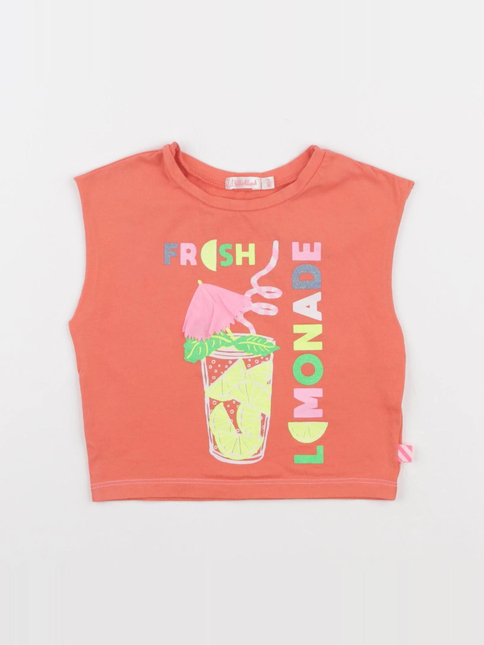 Billie Blush - tee-shirt orange - 2 ans